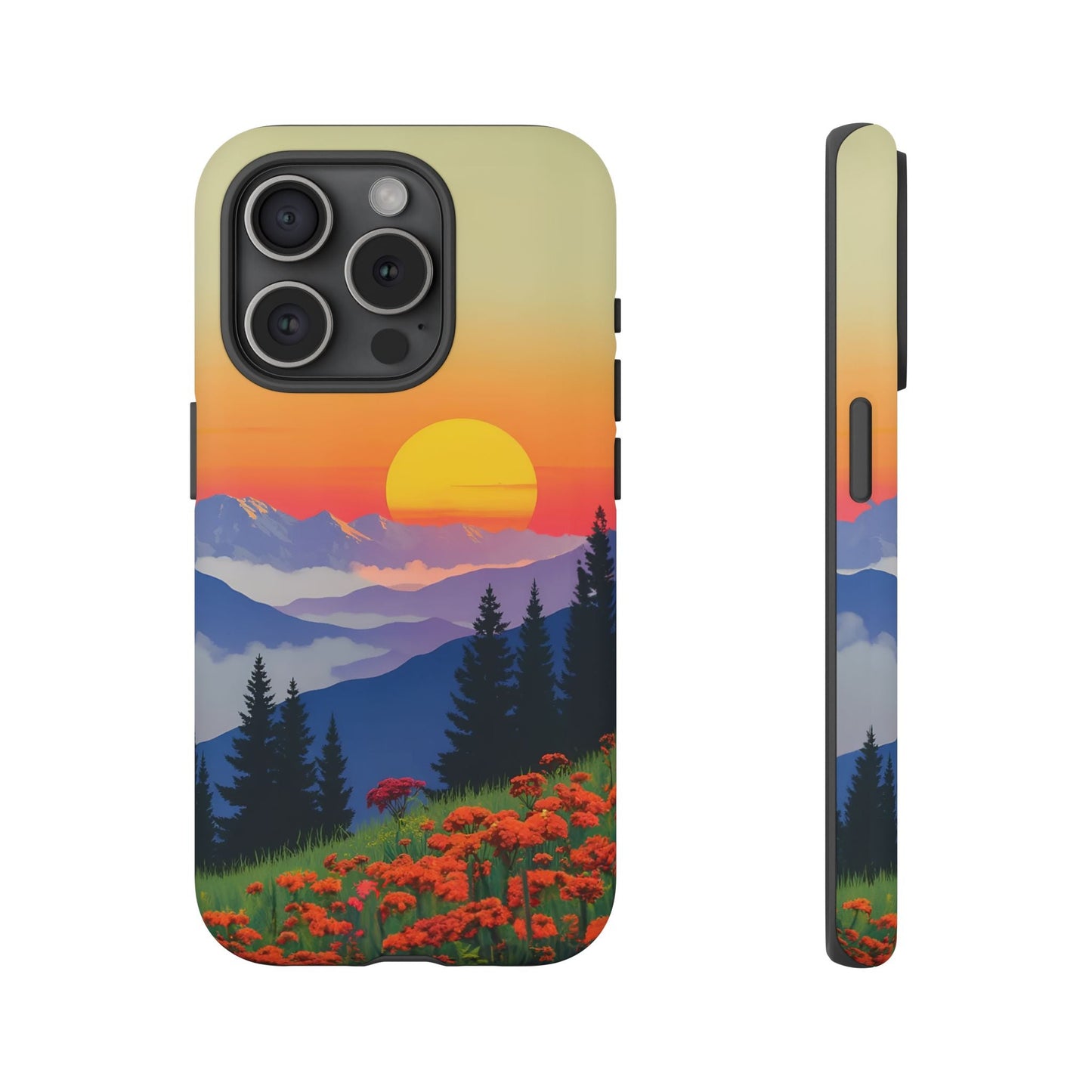 iphone case Mountain Wildflower Sunset iPhone 15 Pro