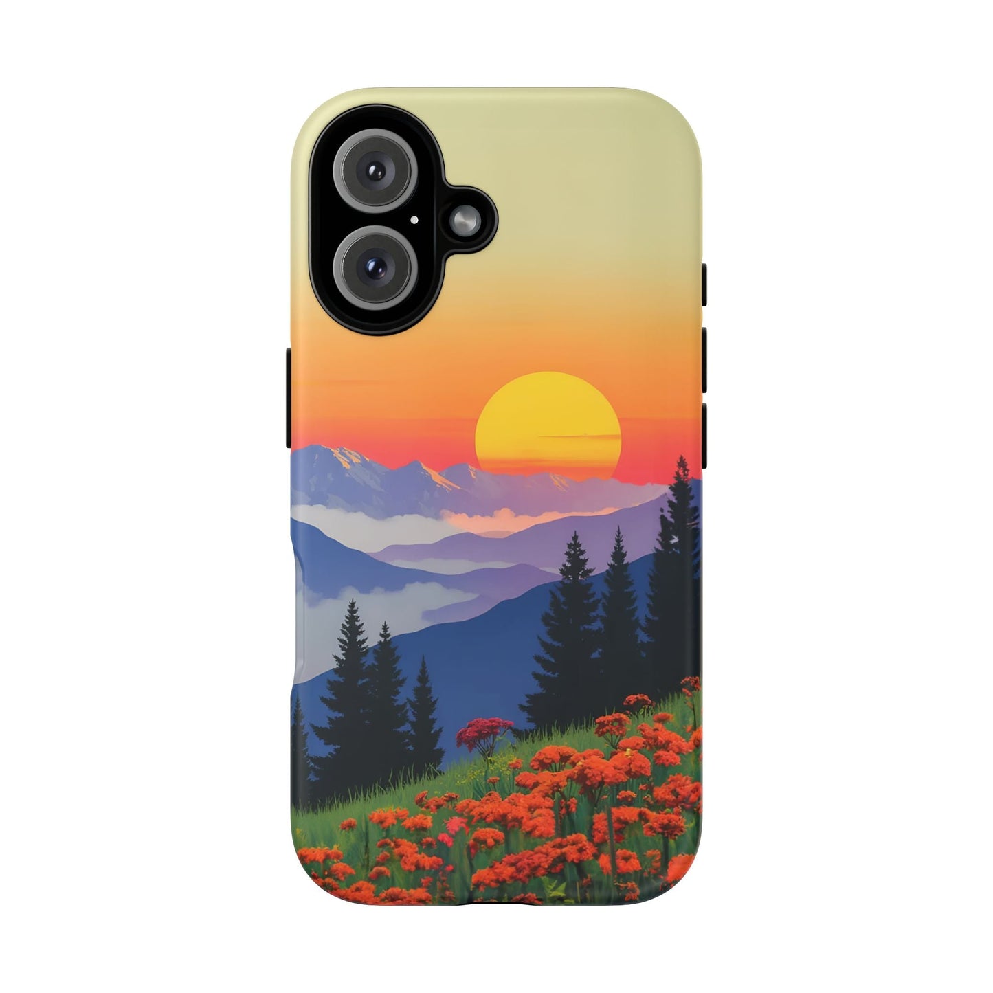 iphone case Mountain Wildflower Sunset iPhone 16