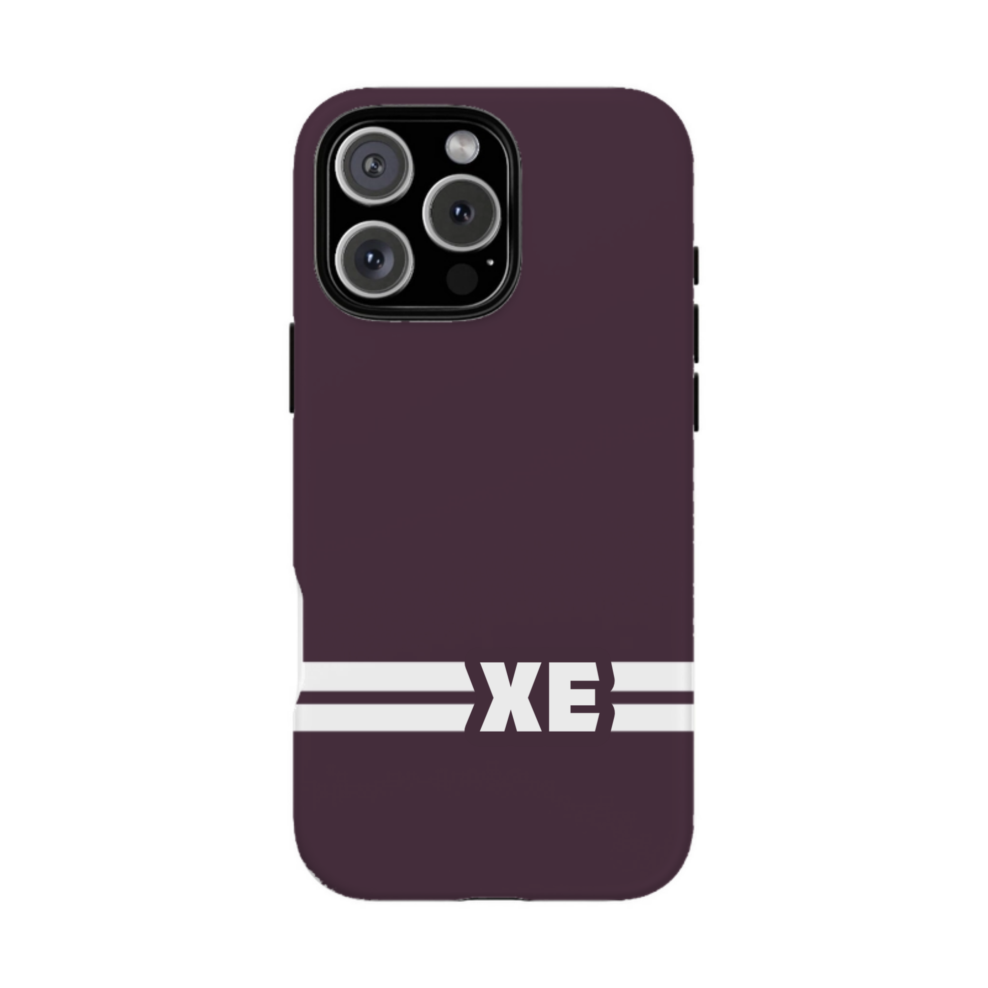 iphone case Mulberry Wine Racing Stripe Monogram