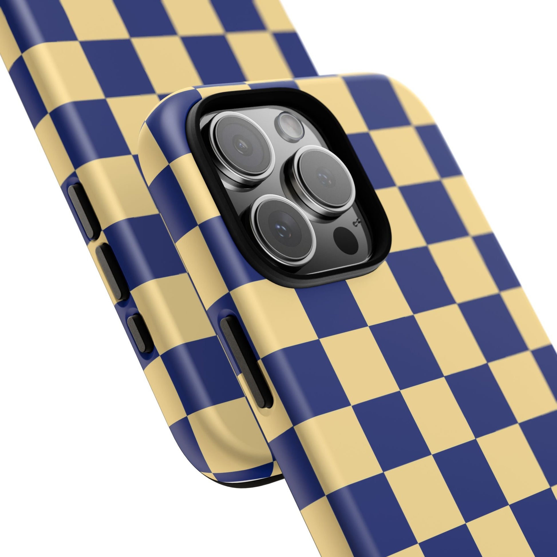 iphone case Navy Wave Checkerboard