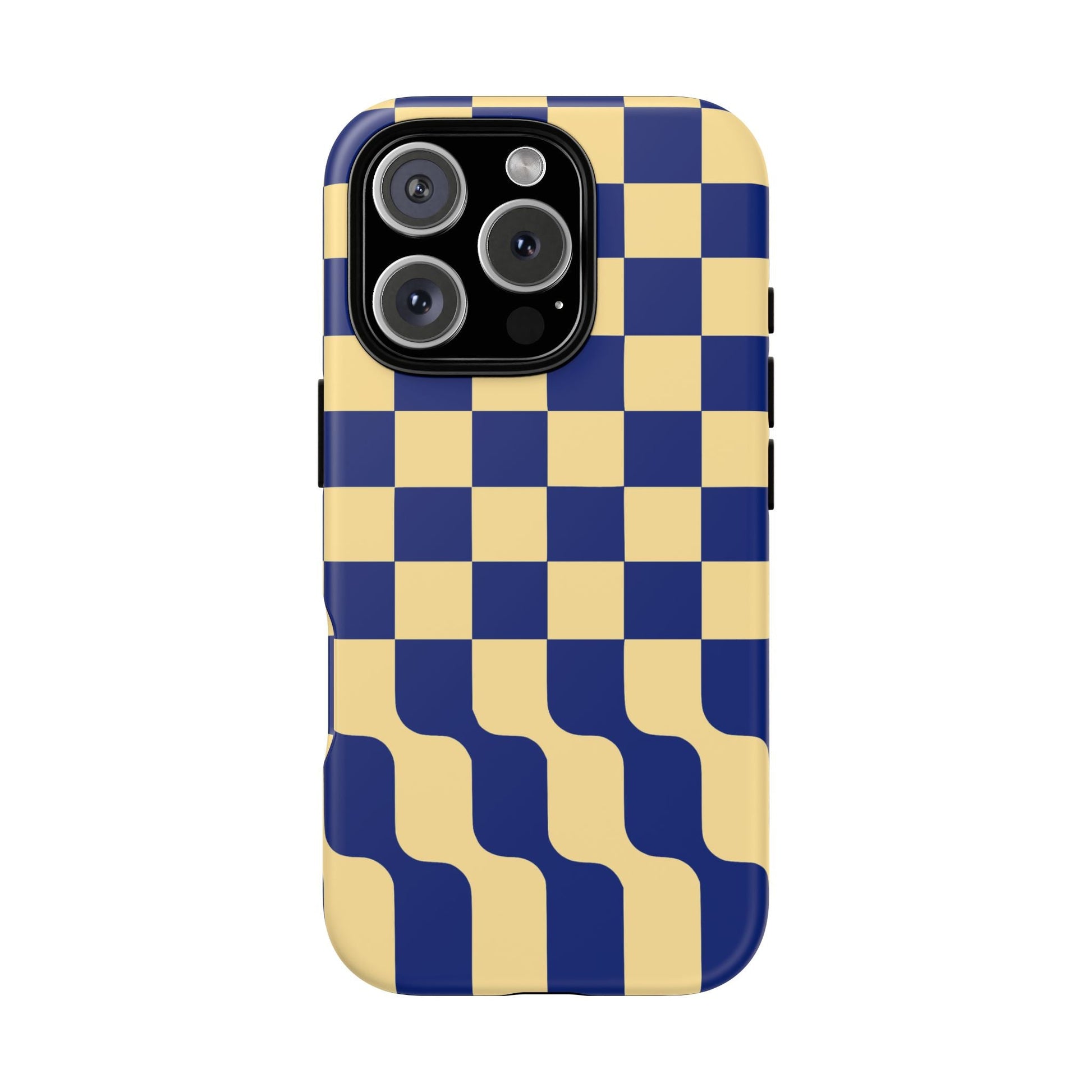 iphone case Navy Wave Checkerboard iPhone 16 Pro