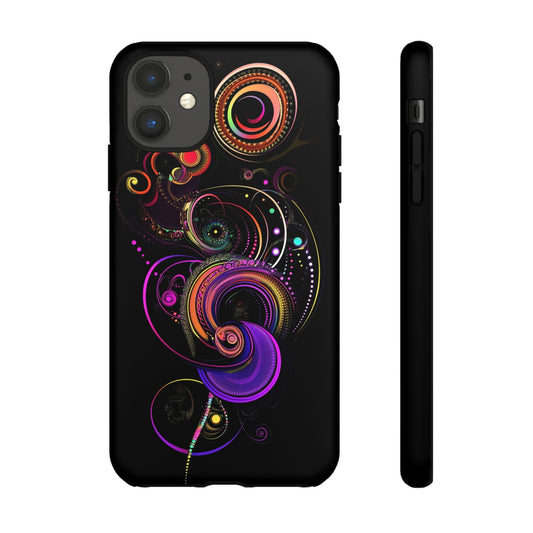 iphone case Neon Cosmic Spiral iPhone 11