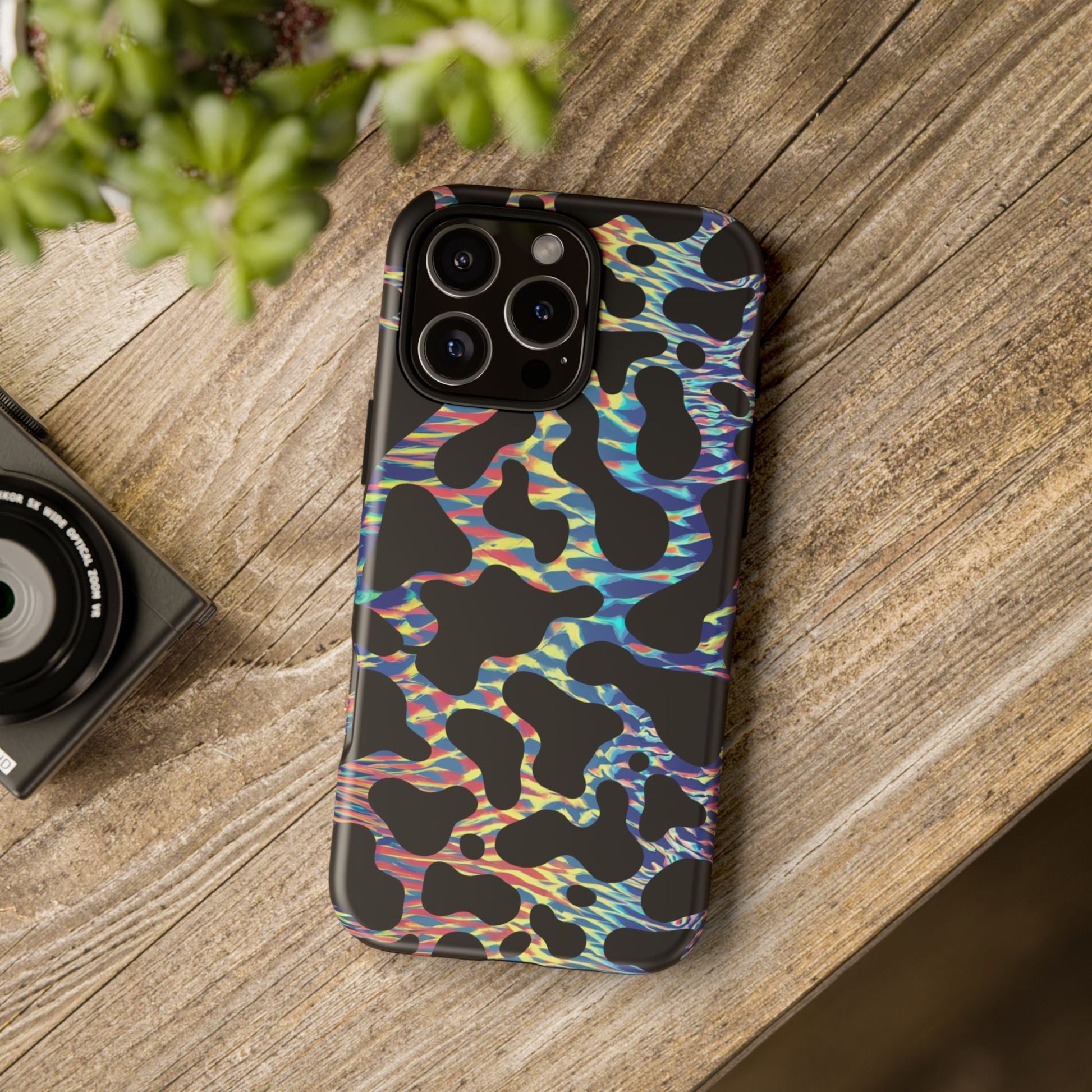 iphone case Neon Cow Graze