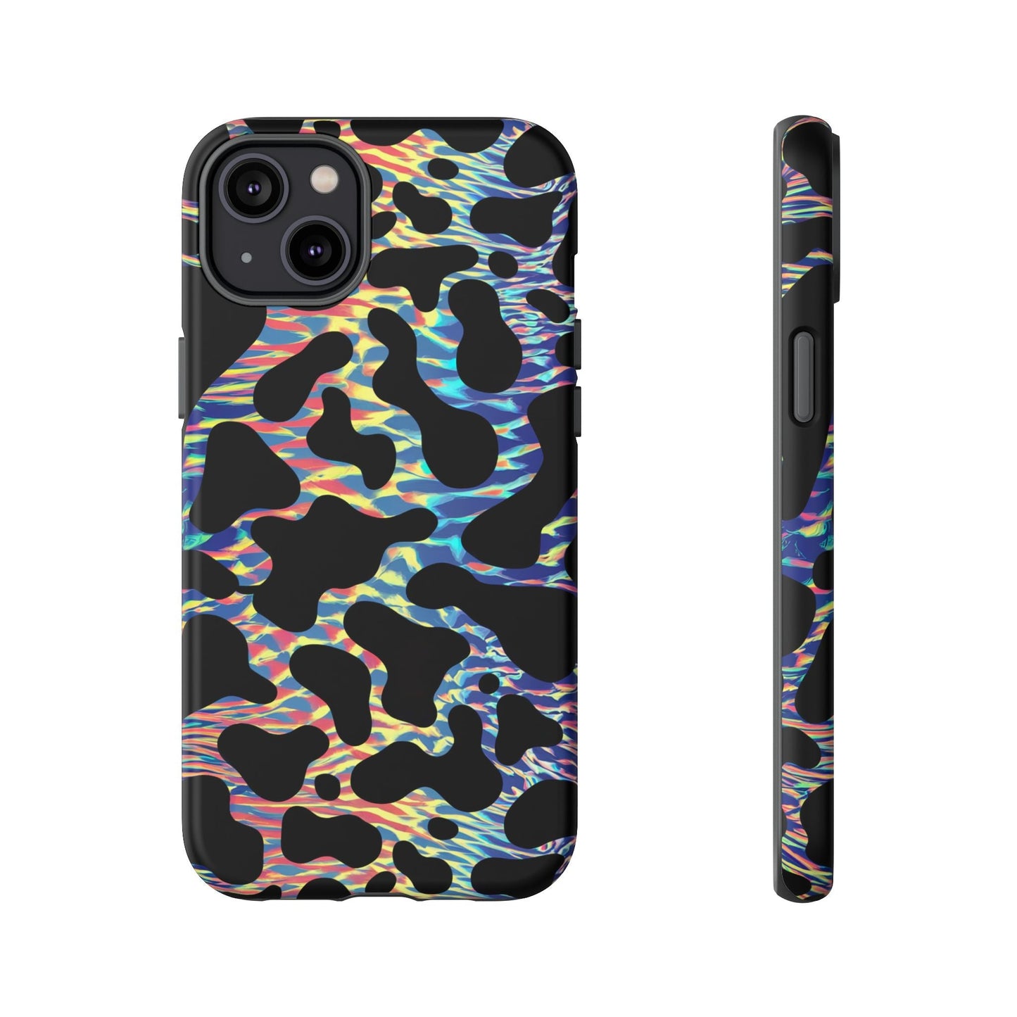 iphone case Neon Cow Graze iPhone 14 Plus