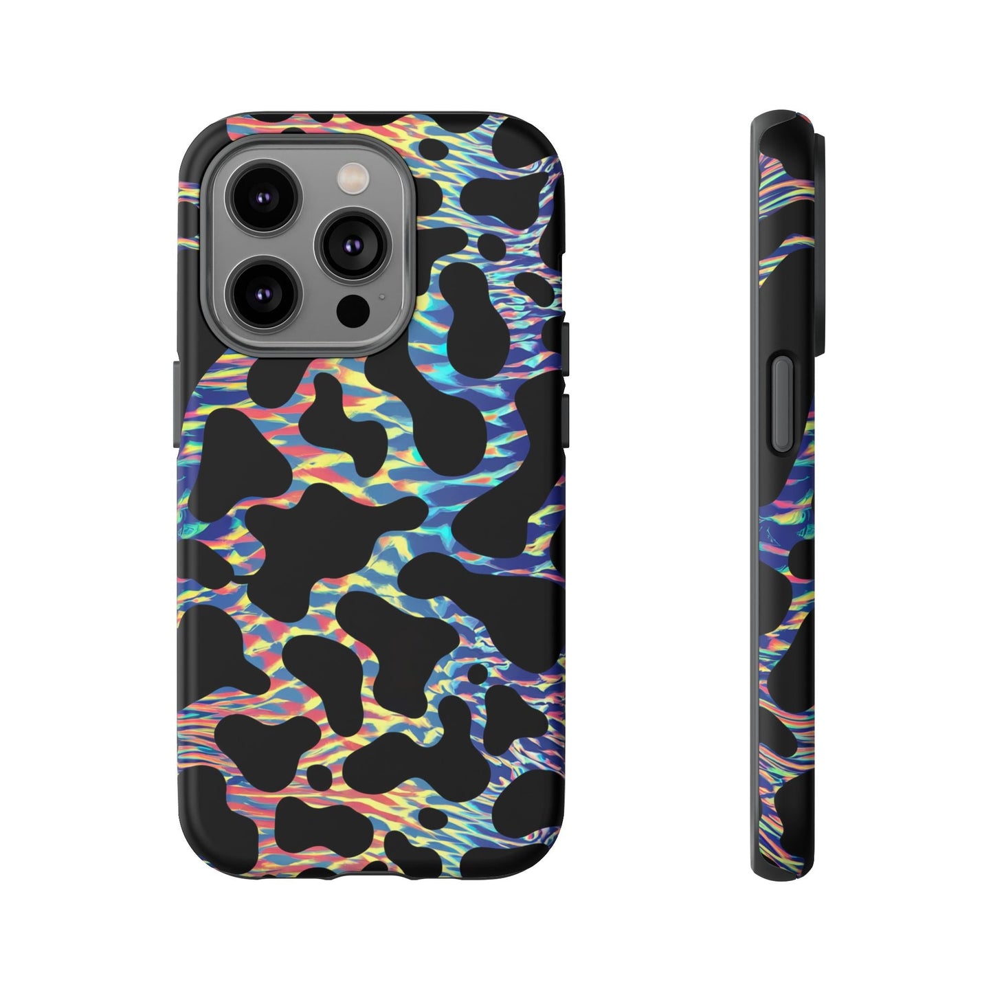 iphone case Neon Cow Graze iPhone 14 Pro