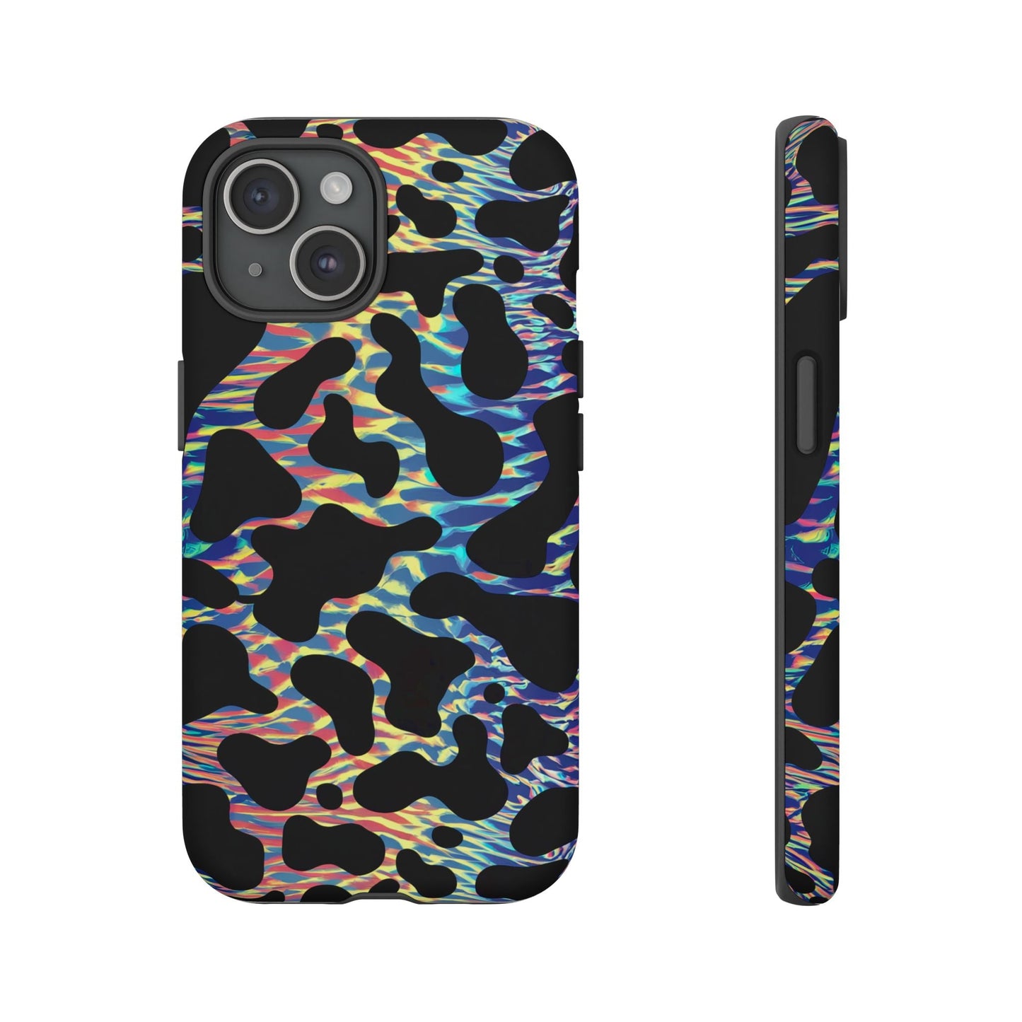 iphone case Neon Cow Graze iPhone 15