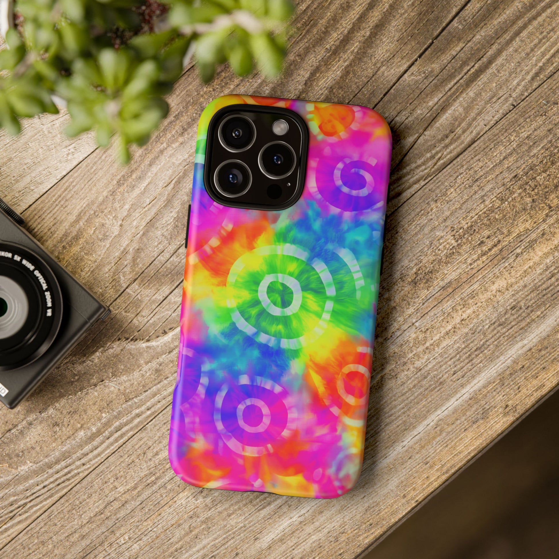 iphone case Neon Tie-Dye Rings