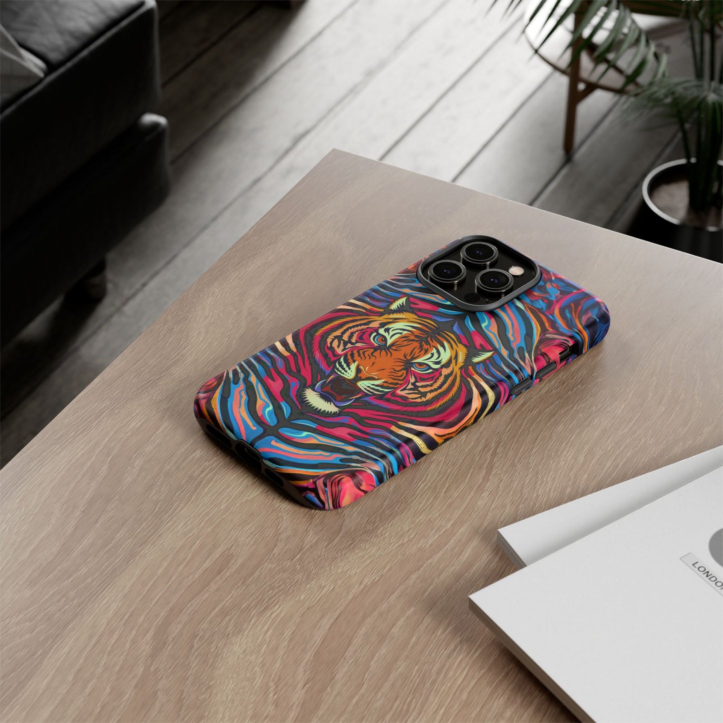 iphone case Neon Tiger Majesty