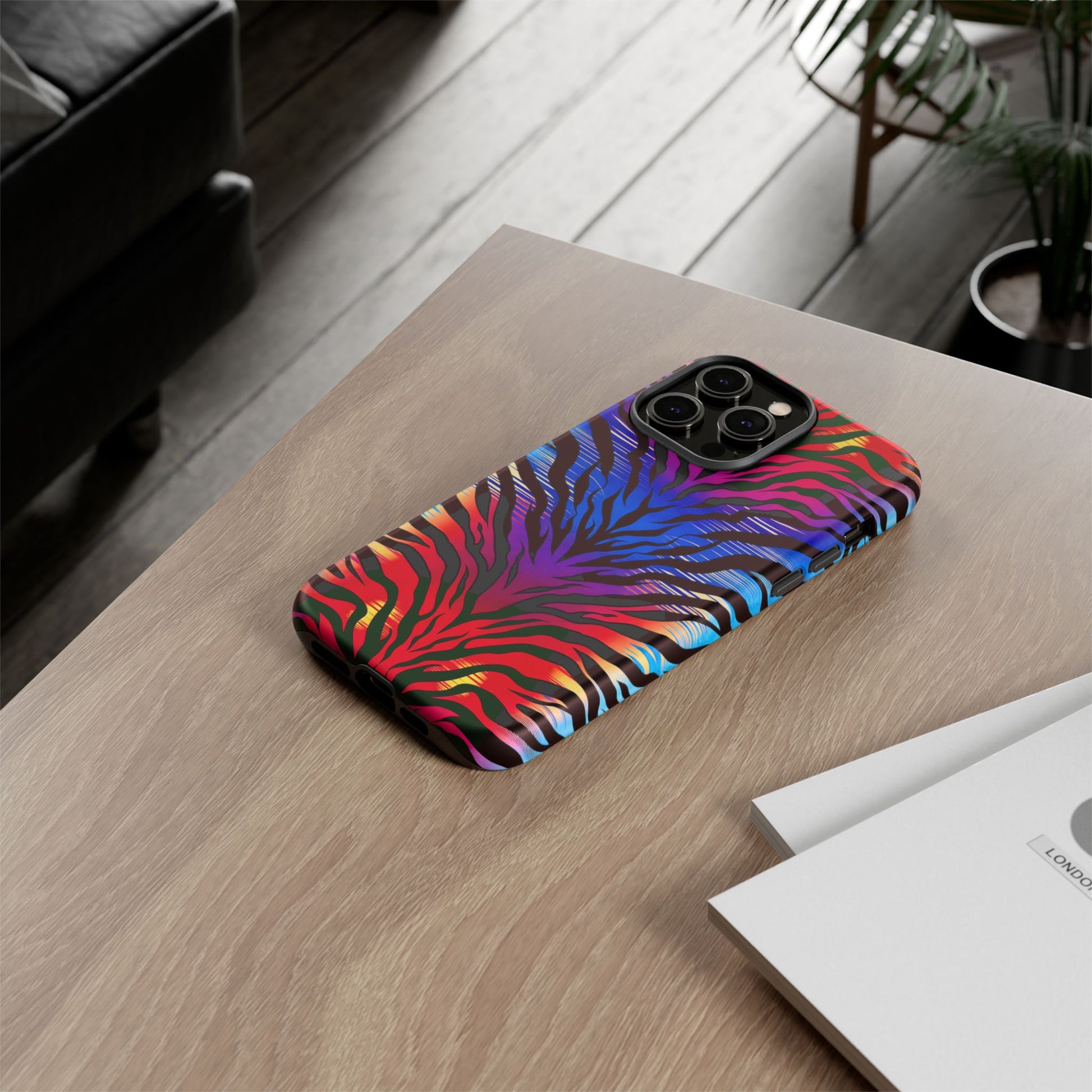iphone case Neon Wild Zebra