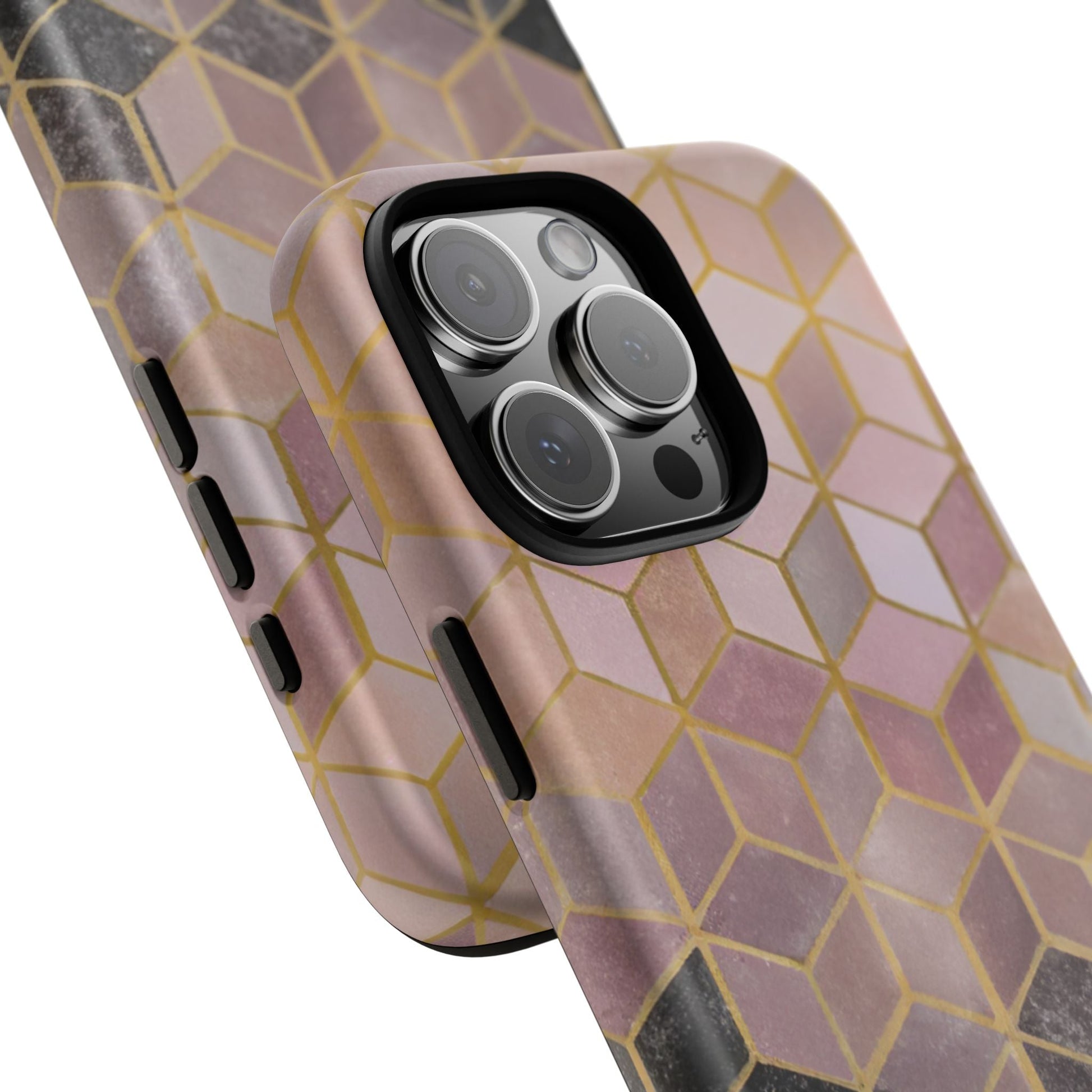 iphone case Noir Marble Cubes