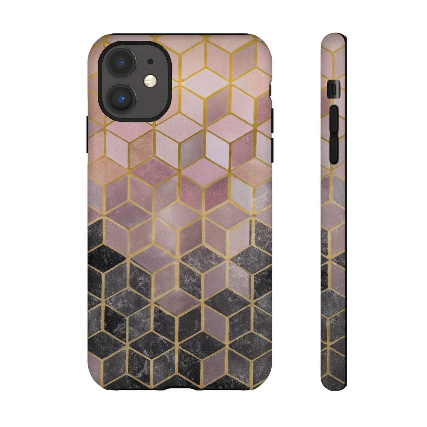 iphone case Noir Marble Cubes iPhone 11