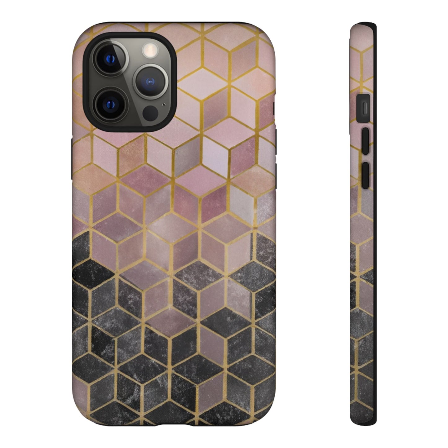 iphone case Noir Marble Cubes iPhone 12 Pro Max