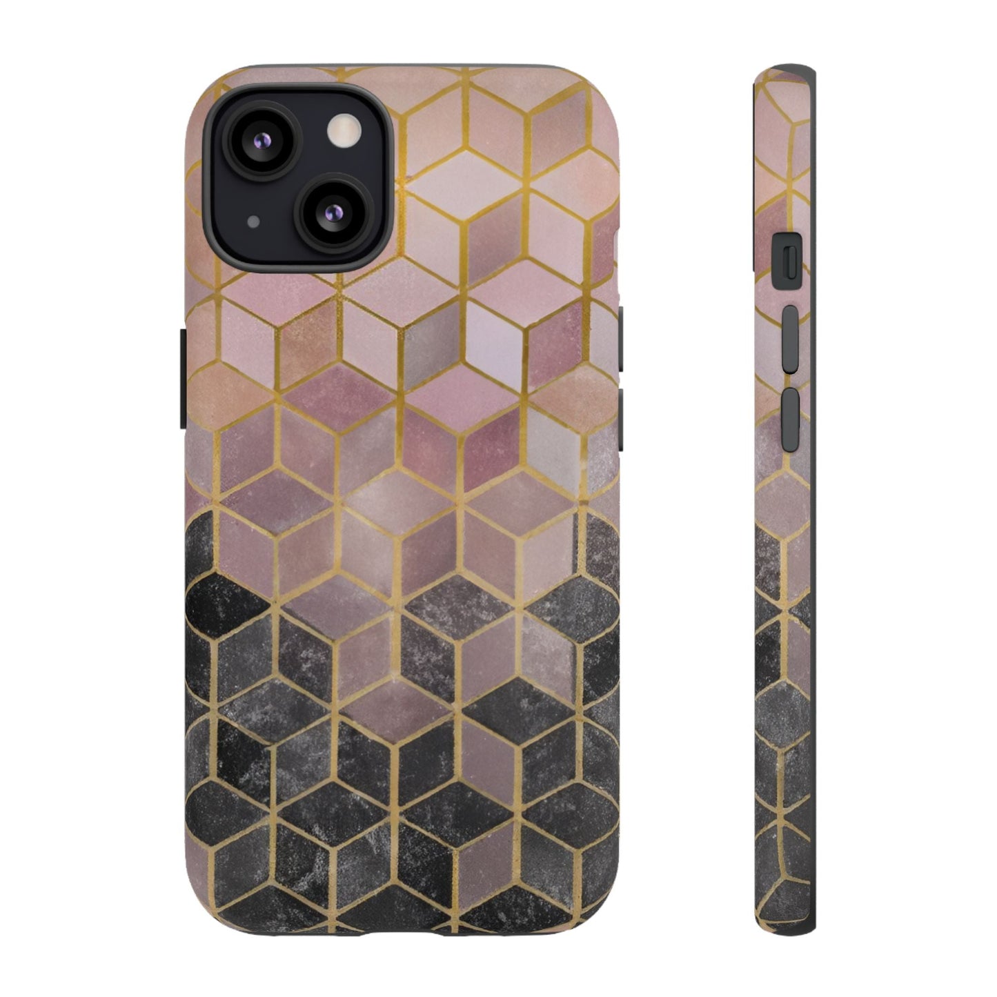 iphone case Noir Marble Cubes iPhone 13