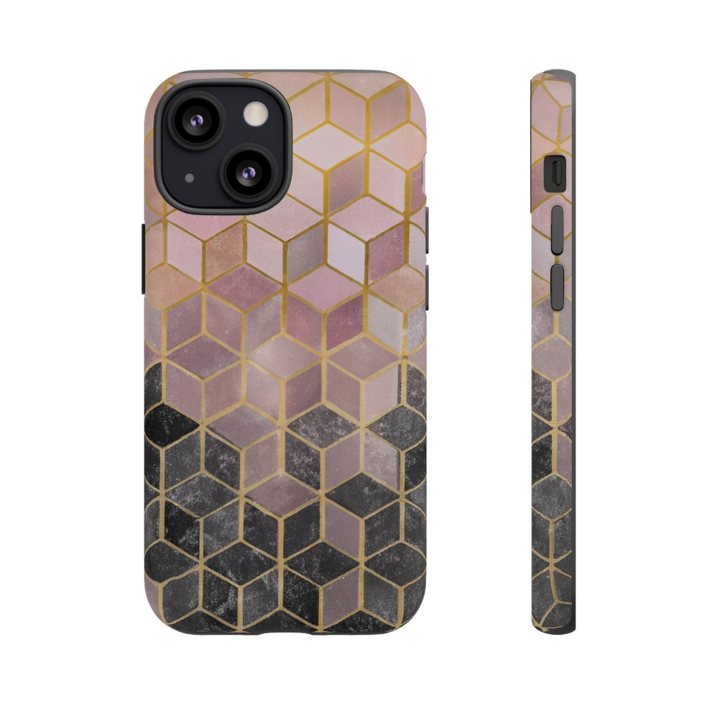iphone case Noir Marble Cubes iPhone 13 Mini