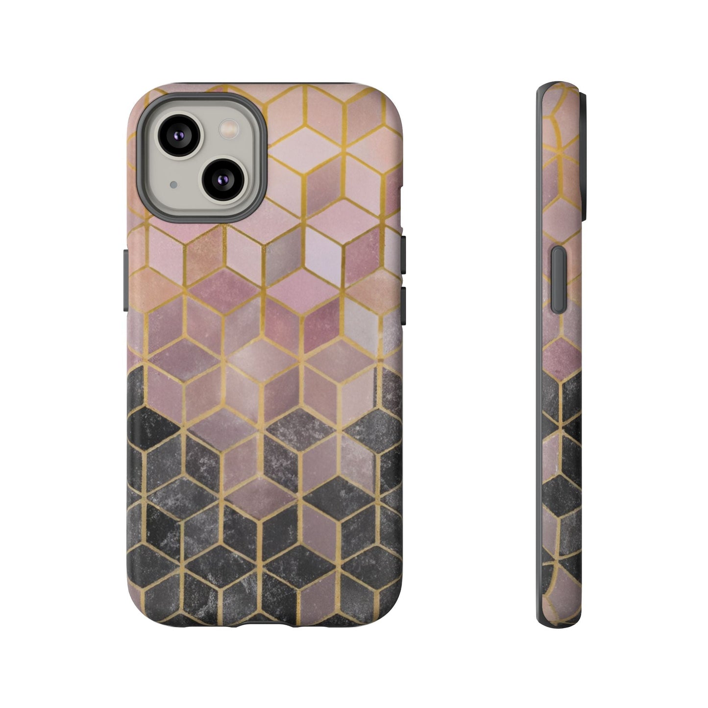 iphone case Noir Marble Cubes iPhone 14