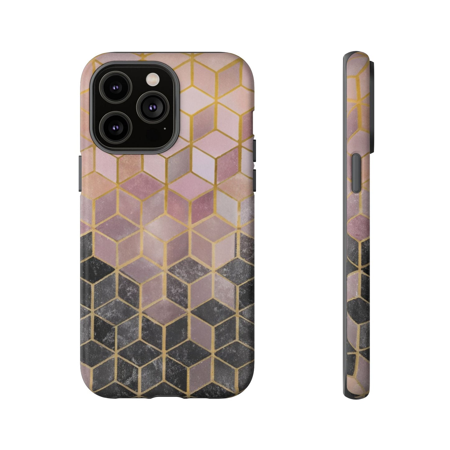 iphone case Noir Marble Cubes iPhone 14 Pro Max
