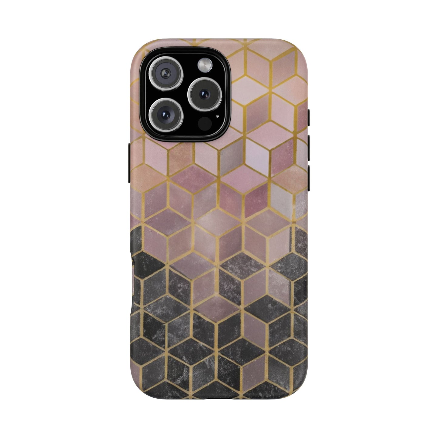 iphone case Noir Marble Cubes iPhone 16 Pro Max