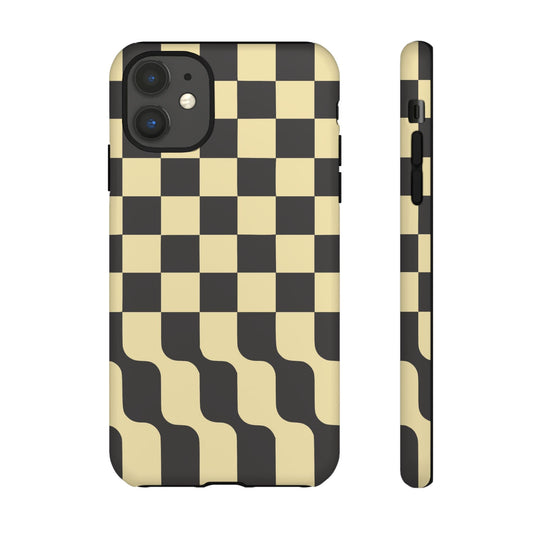 iphone case Olive Wave Checkerboard iPhone 11