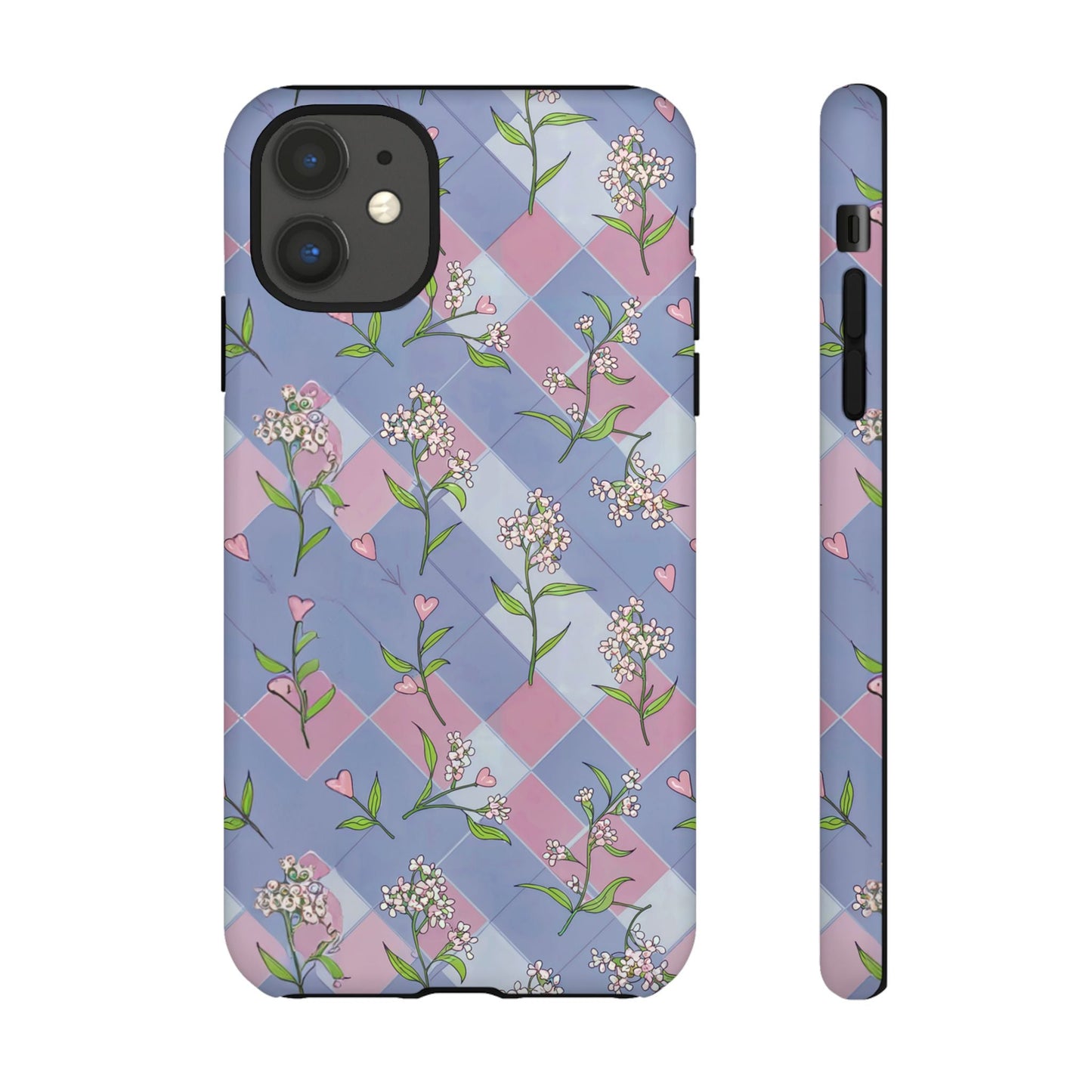 iphone case Pastel Hearts & Blossoms iPhone 11