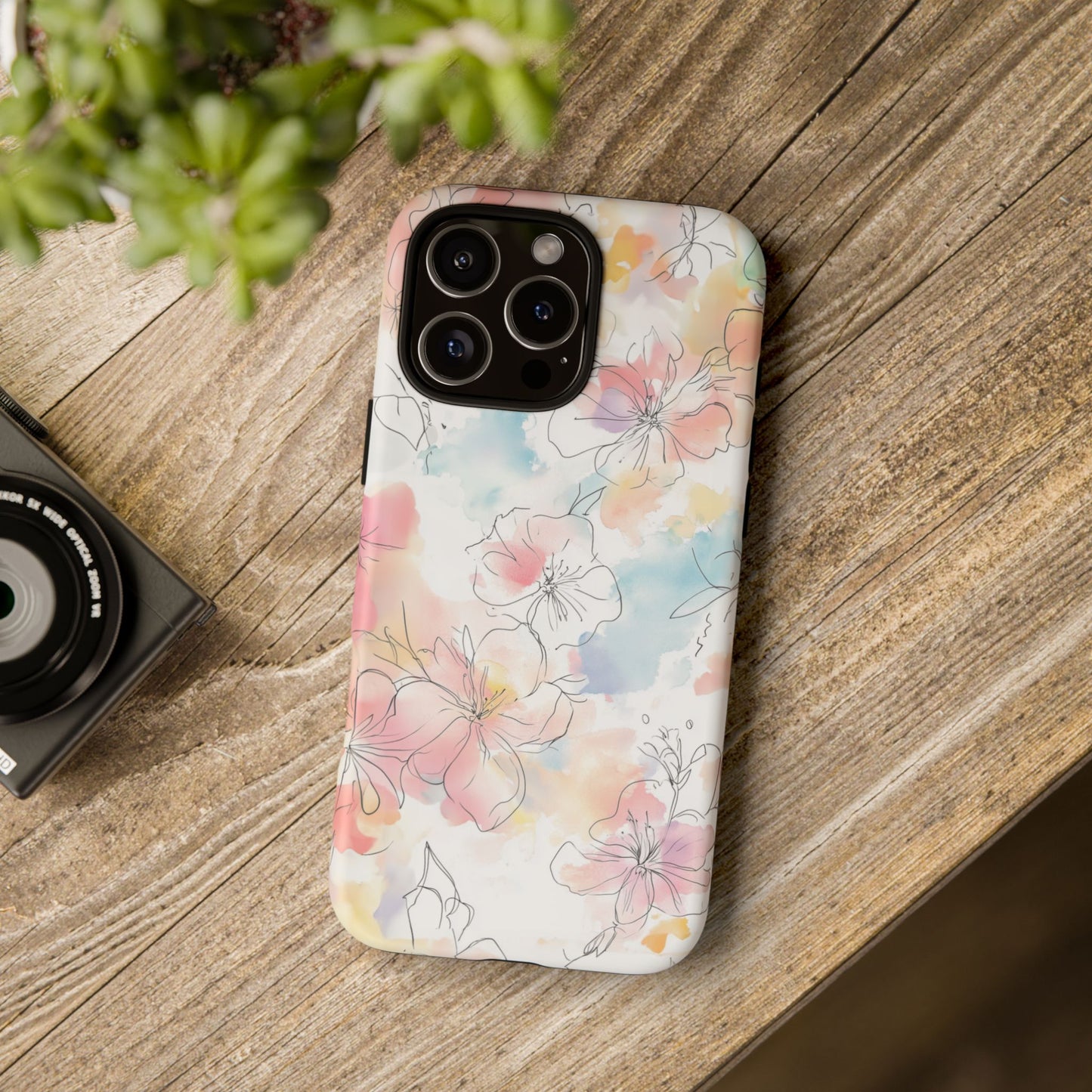 iphone case Pastel Petals & Ink