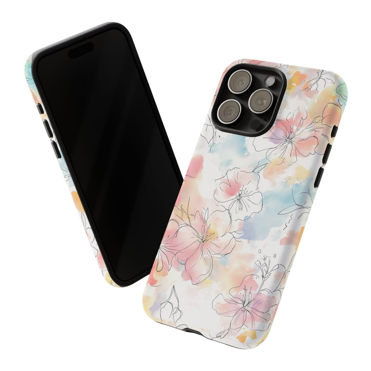 iphone case Pastel Petals & Ink