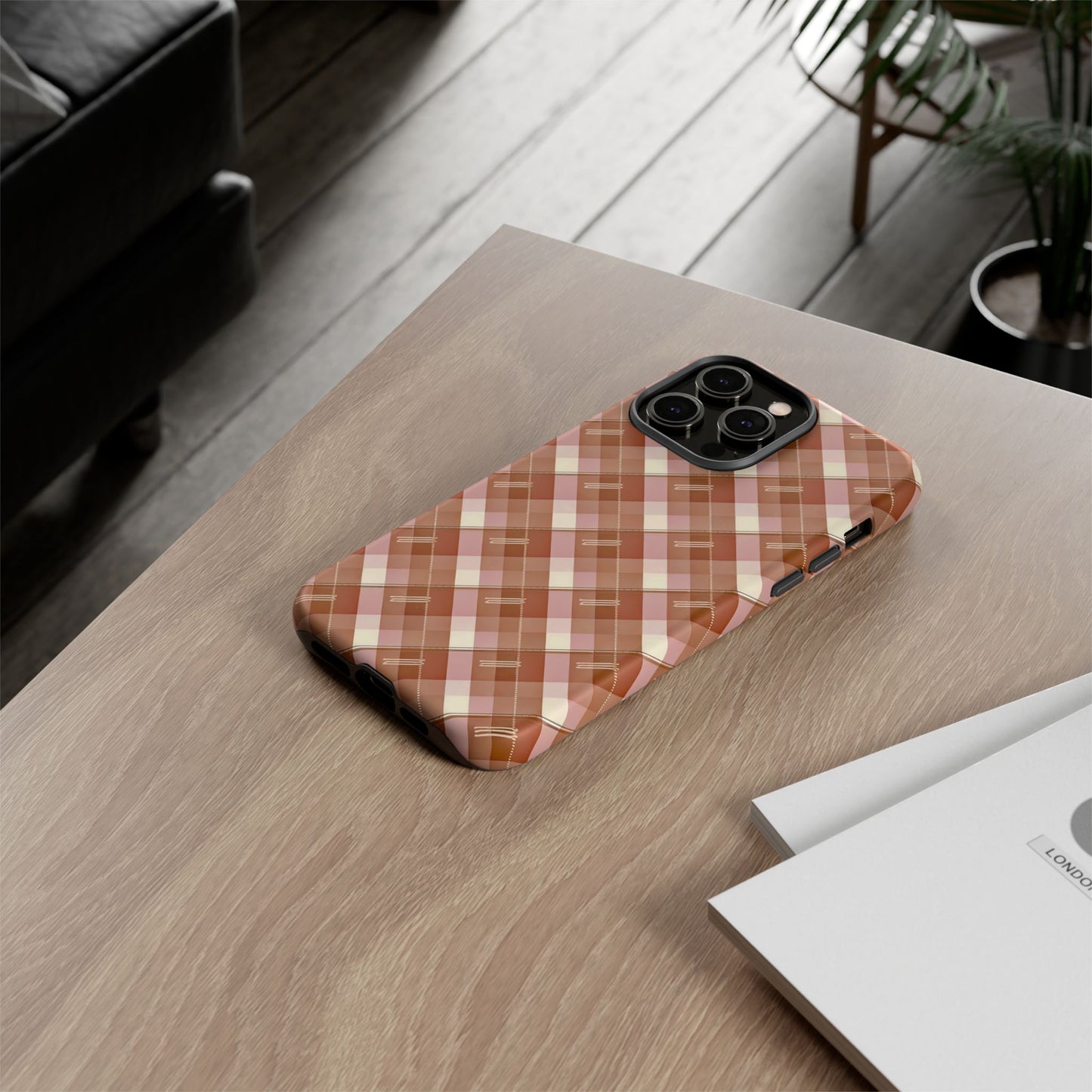 iphone case Pastel Plaid Harmony
