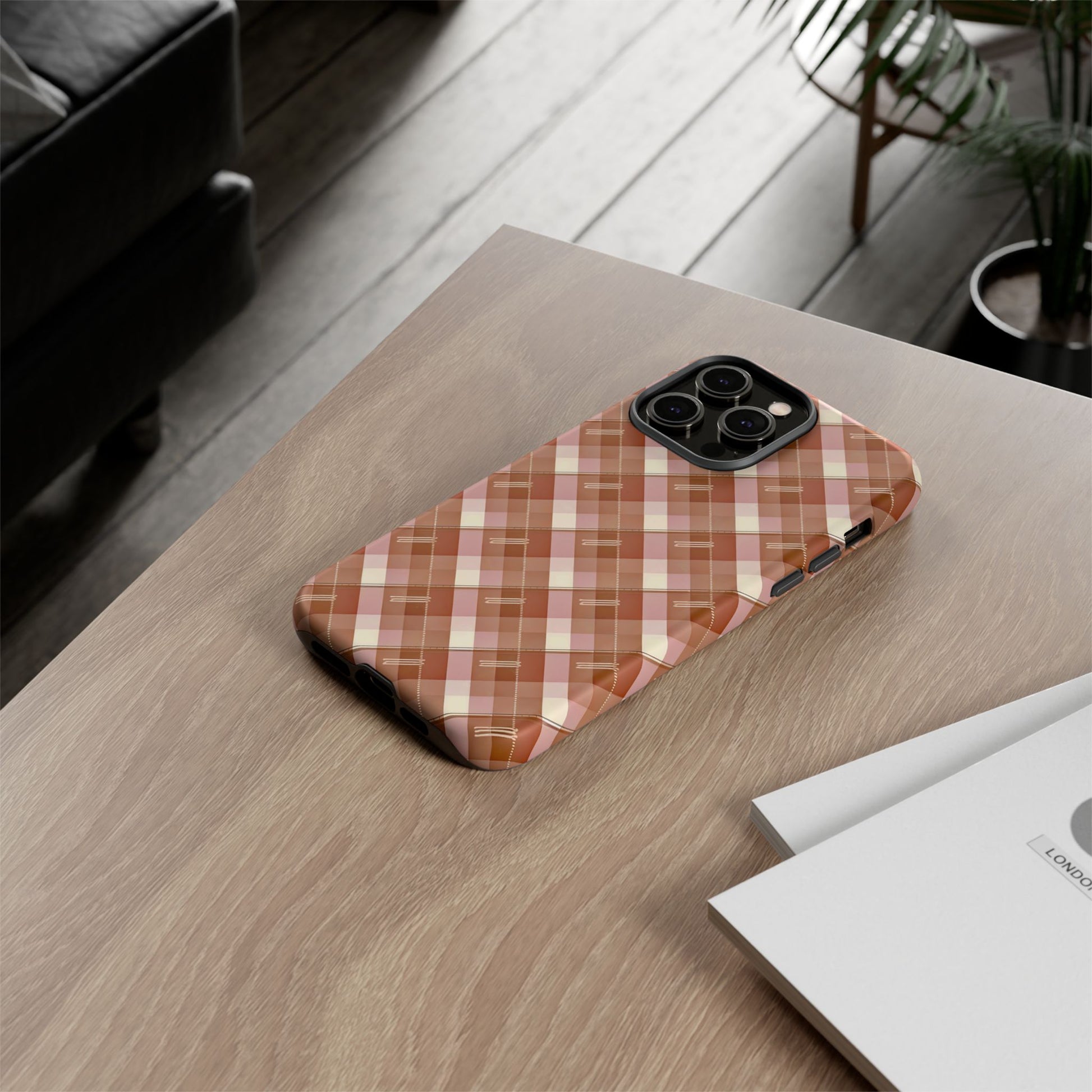 iphone case Pastel Plaid Harmony