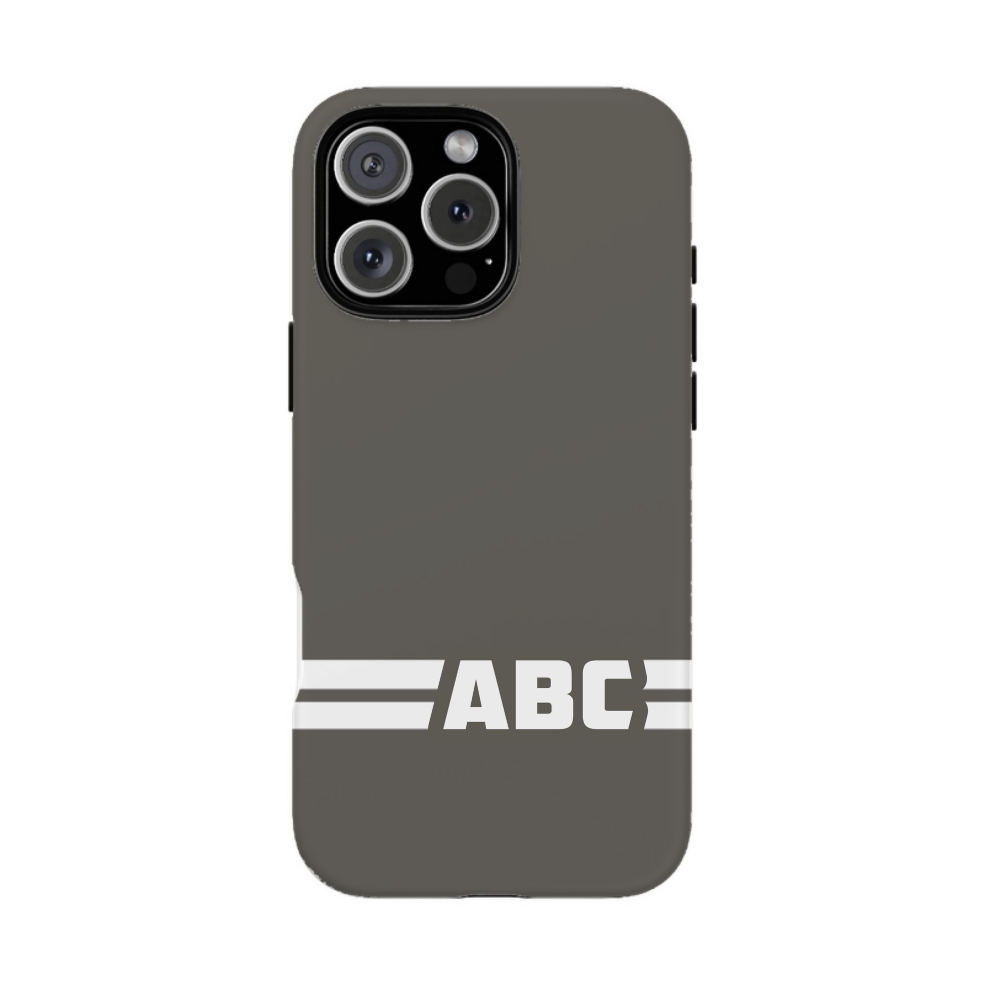 iphone case Pebble Path Racing Stripe Monogram
