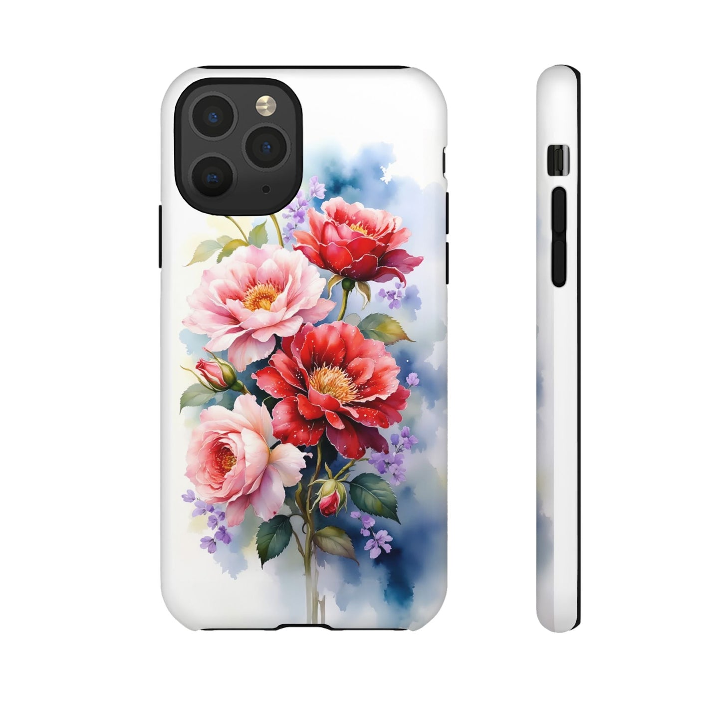 iphone case Pink & Red Peonies Watercolor iPhone 11 Pro
