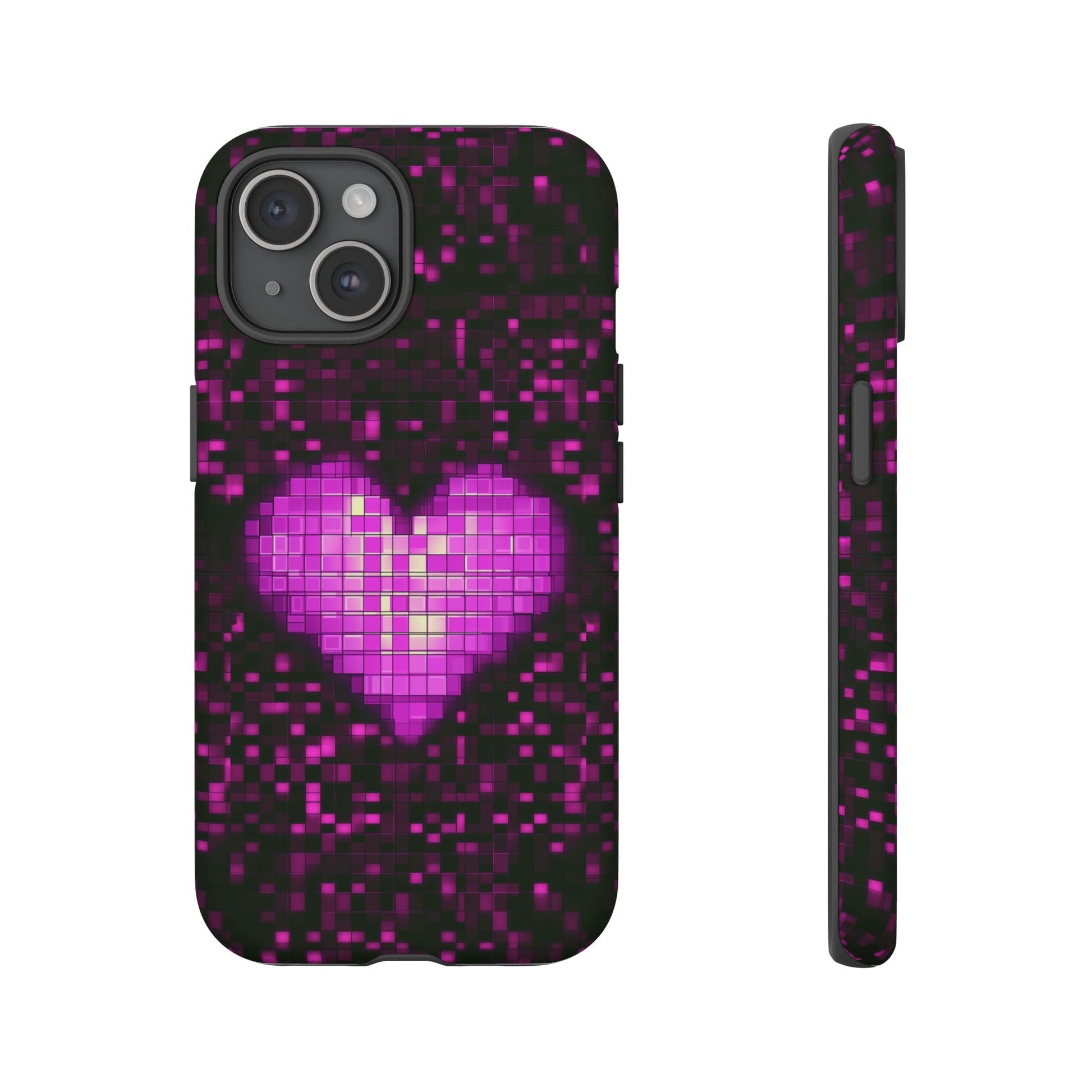 iphone case Pixel Heart Glow iPhone 15