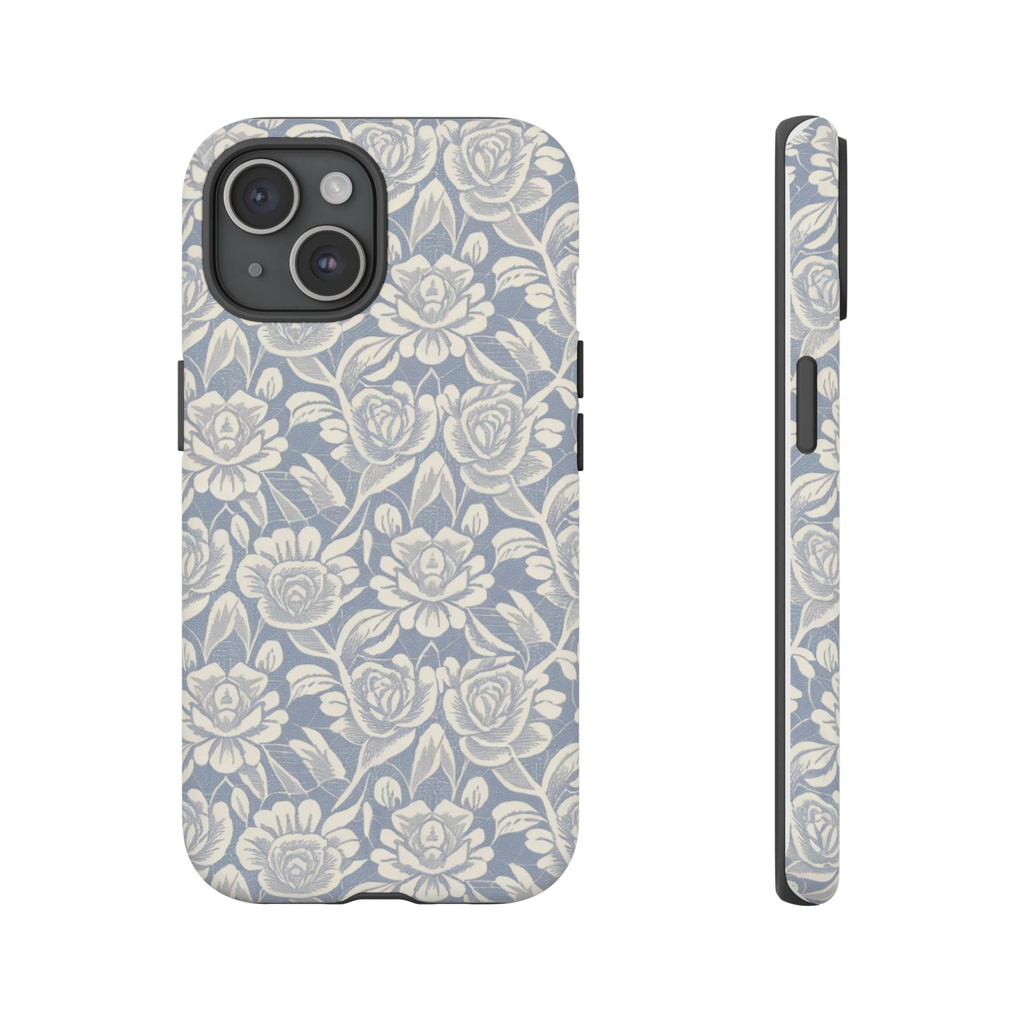 iphone case Powder Blue Roses iPhone 15