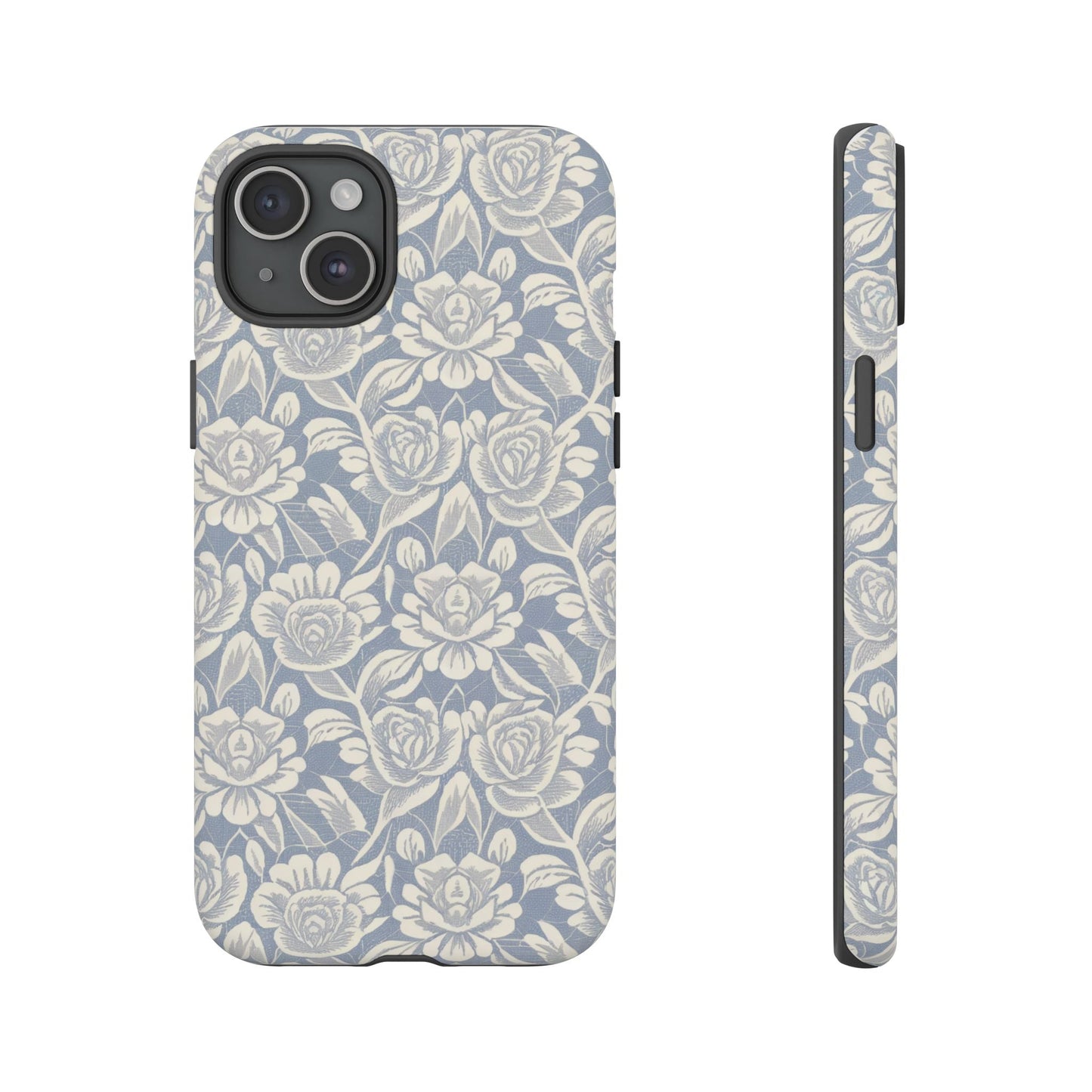 iphone case Powder Blue Roses iPhone 15 Plus