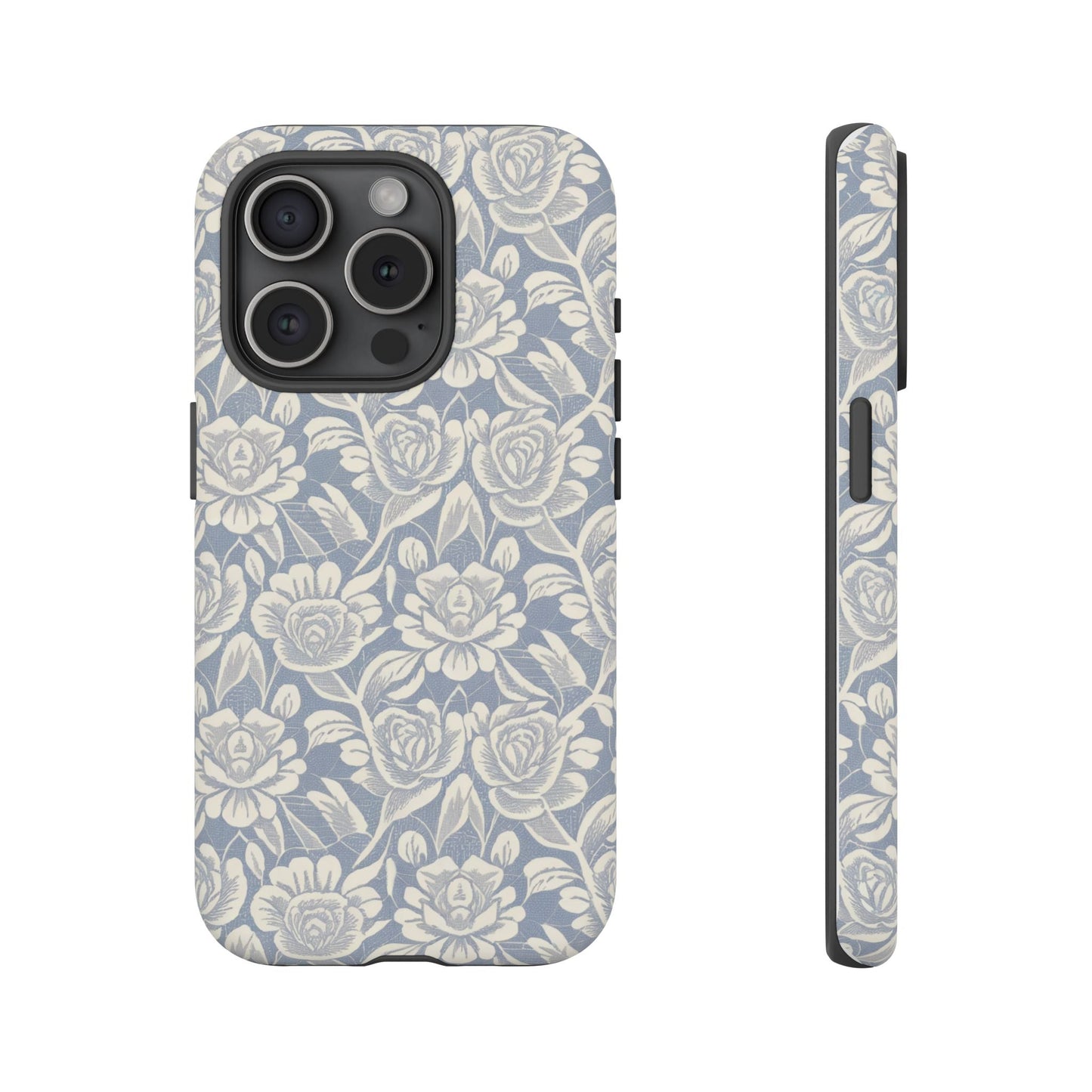 iphone case Powder Blue Roses iPhone 15 Pro