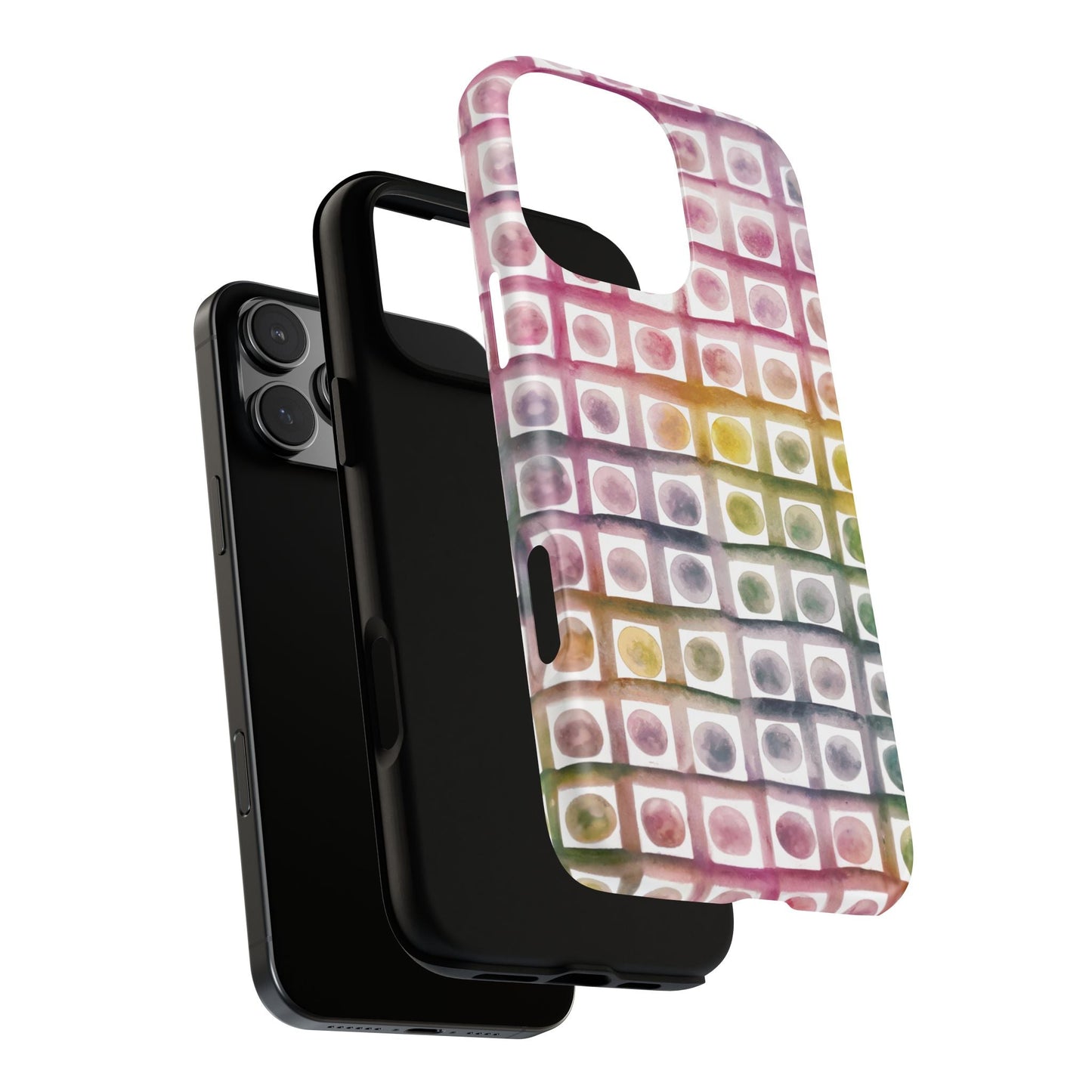 iphone case Rainbow Watercolor Mosaic