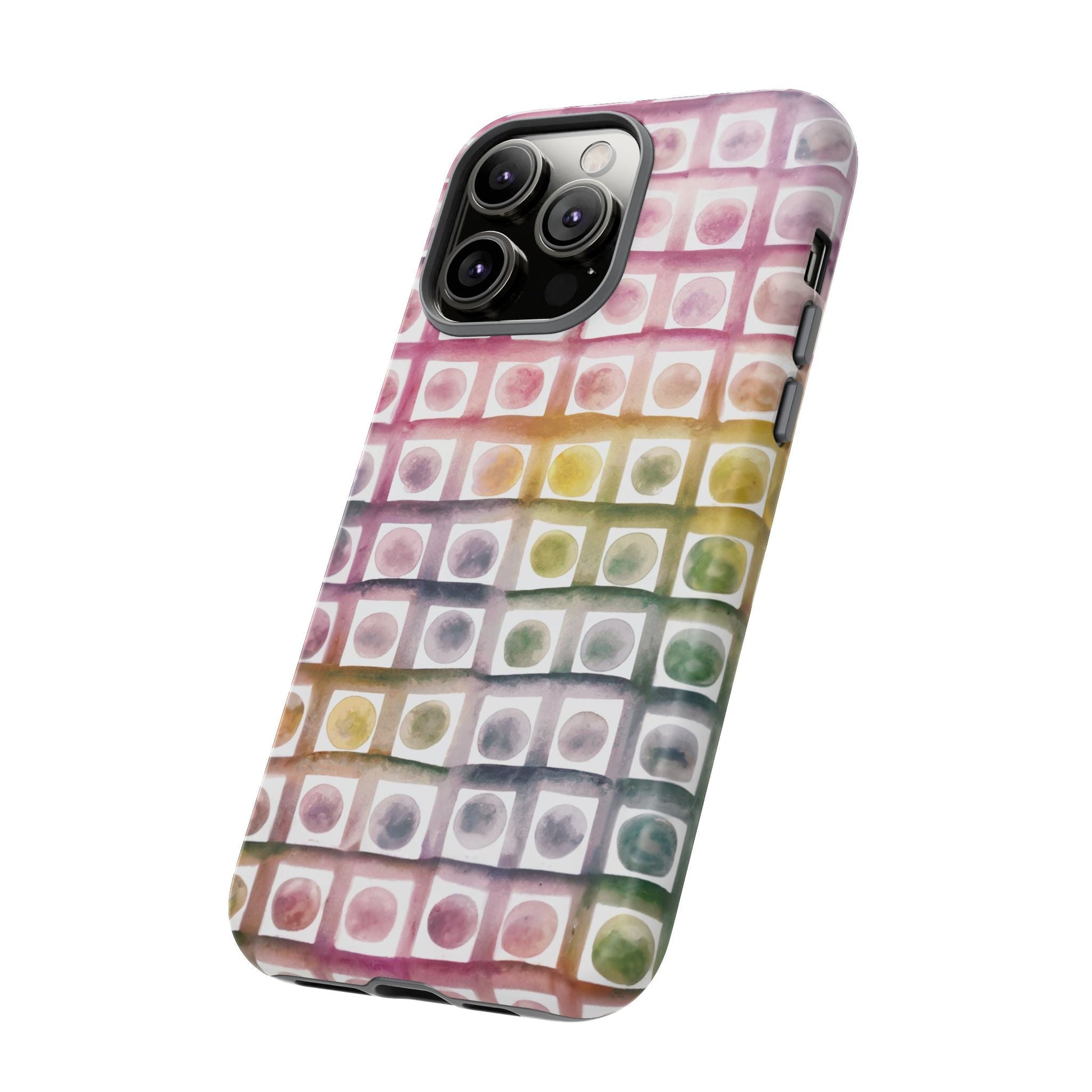 iphone case Rainbow Watercolor Mosaic