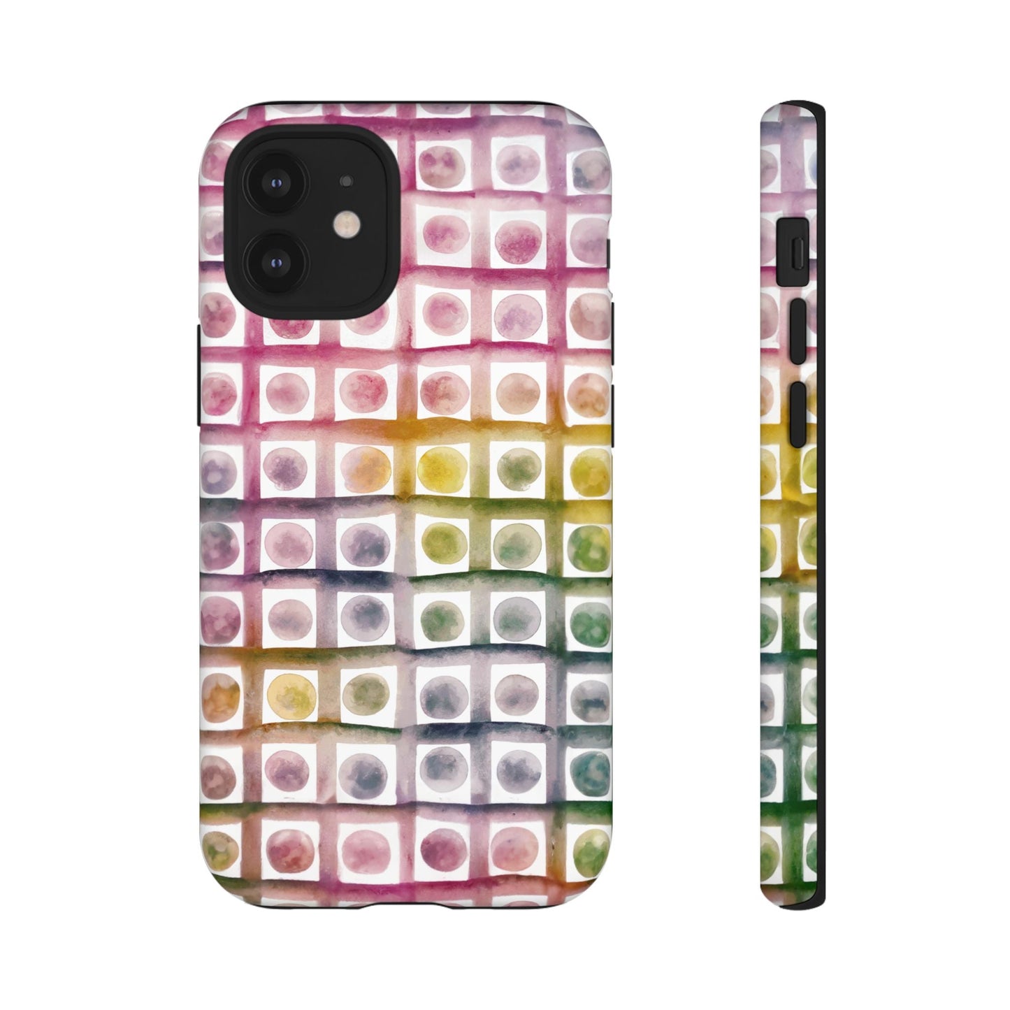 iphone case Rainbow Watercolor Mosaic iPhone 12 Mini