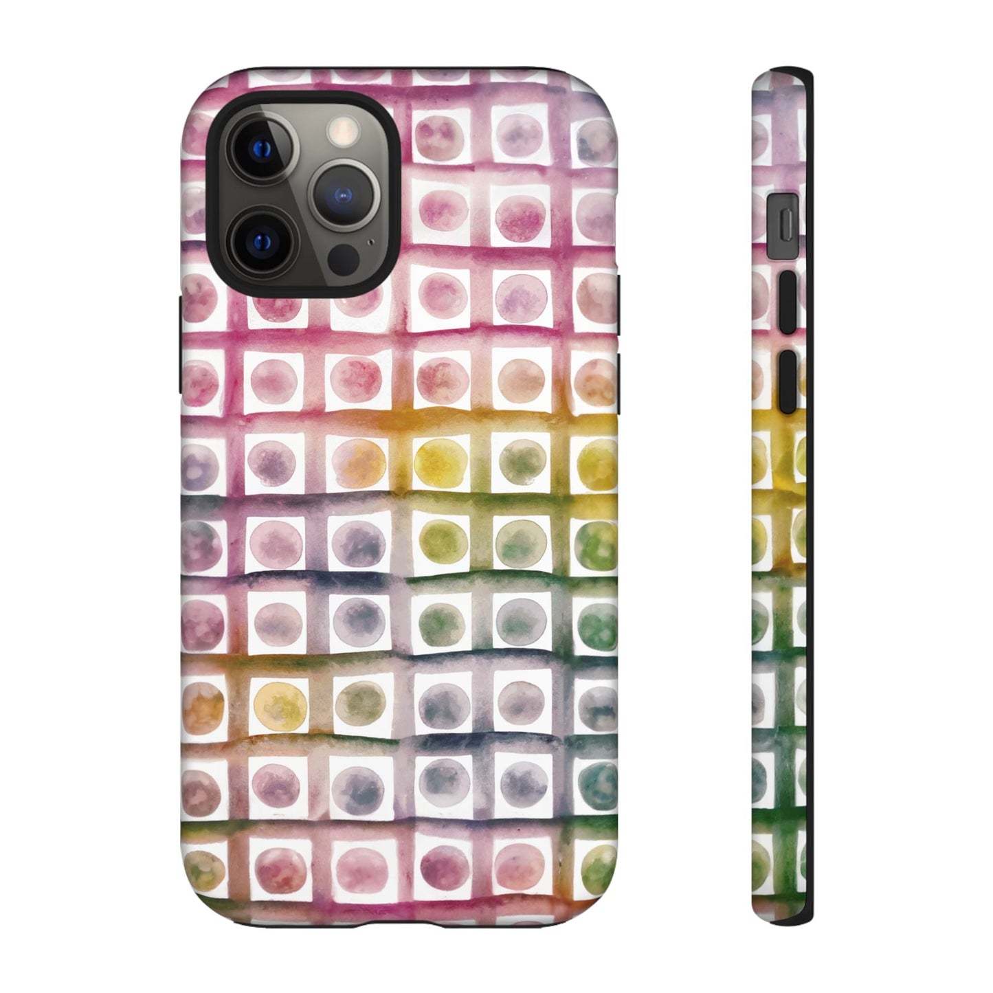 iphone case Rainbow Watercolor Mosaic iPhone 12 Pro