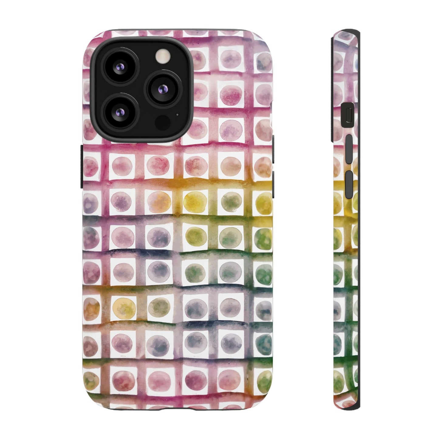iphone case Rainbow Watercolor Mosaic iPhone 13 Pro