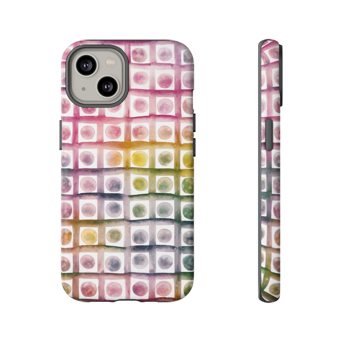 iphone case Rainbow Watercolor Mosaic iPhone 14