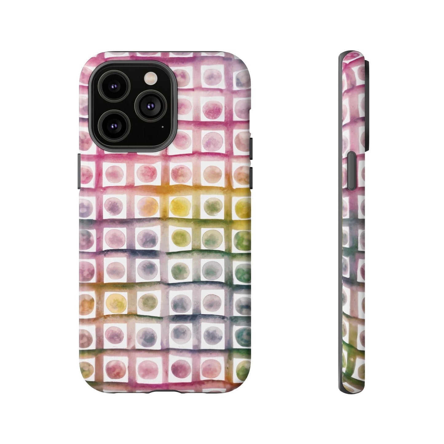 iphone case Rainbow Watercolor Mosaic iPhone 14 Pro Max