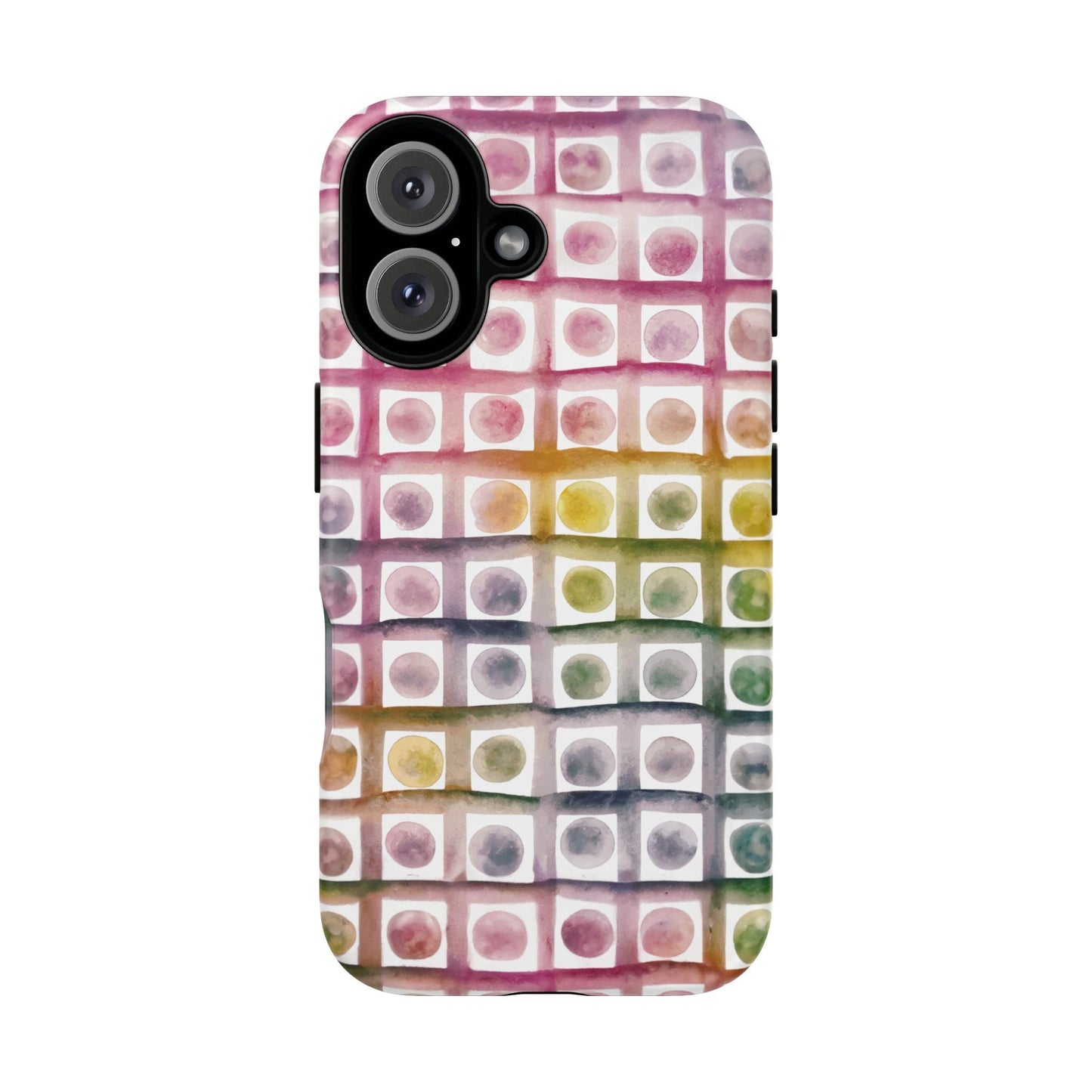 iphone case Rainbow Watercolor Mosaic iPhone 16