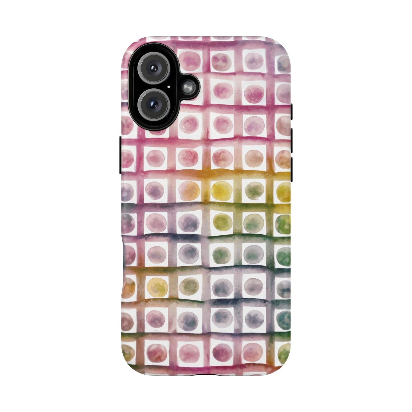 iphone case Rainbow Watercolor Mosaic iPhone 16 Plus