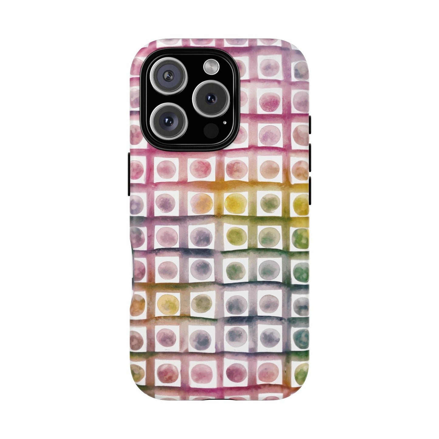 iphone case Rainbow Watercolor Mosaic iPhone 16 Pro