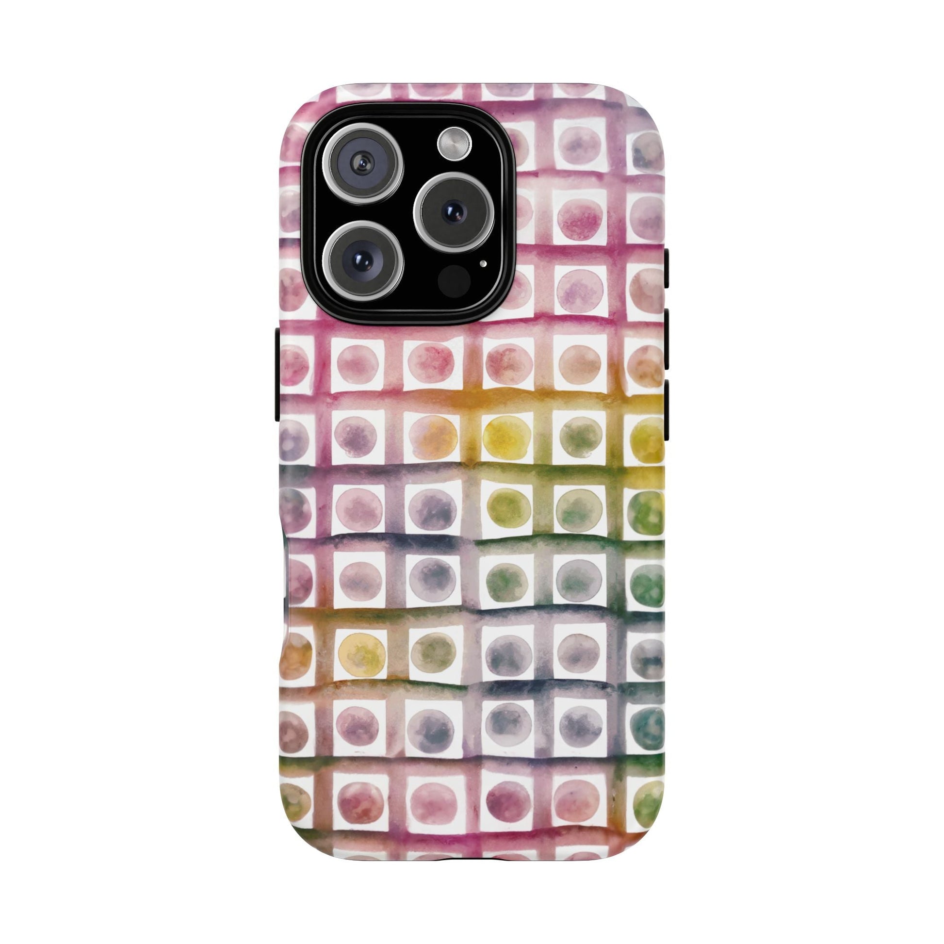 iphone case Rainbow Watercolor Mosaic iPhone 16 Pro