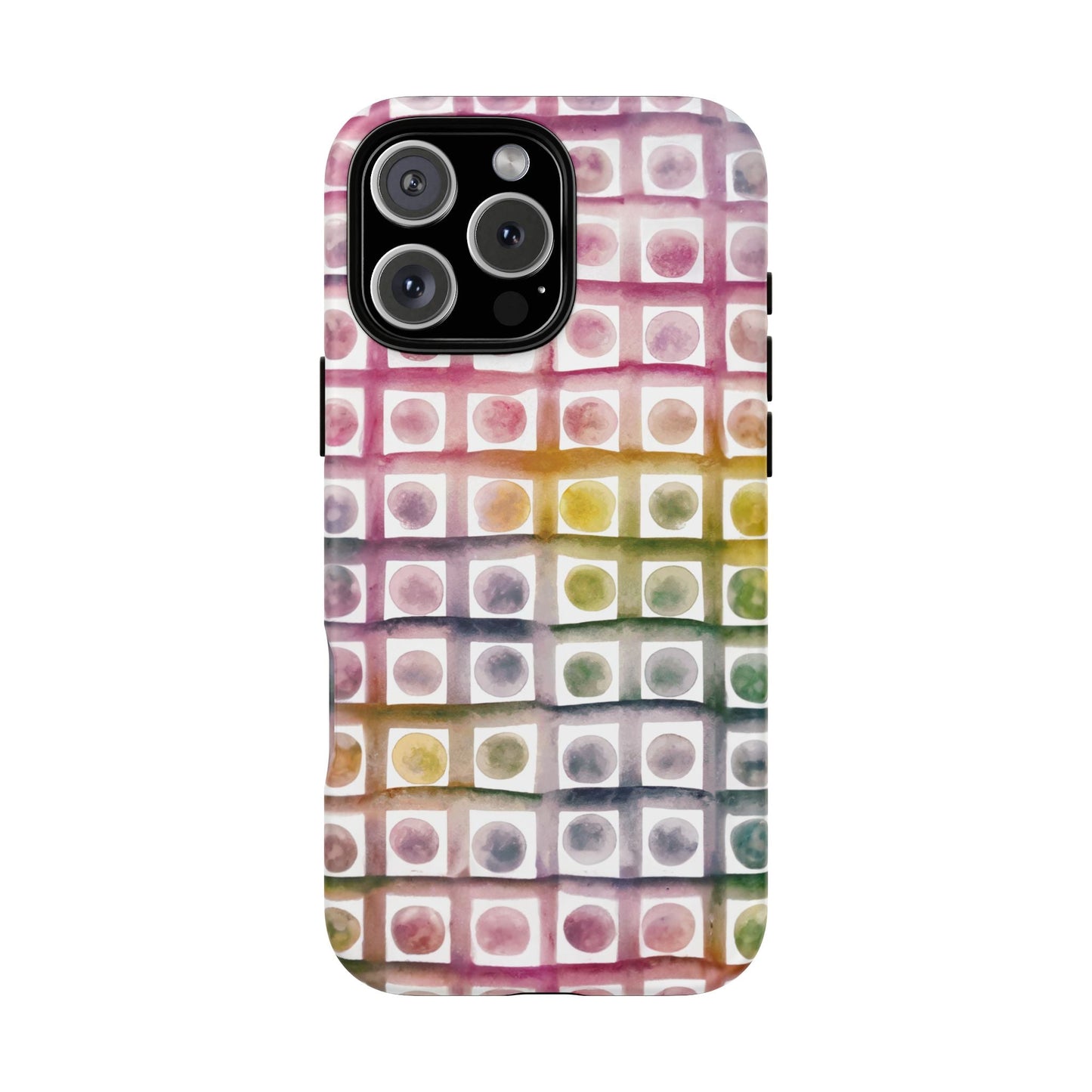iphone case Rainbow Watercolor Mosaic iPhone 16 Pro Max