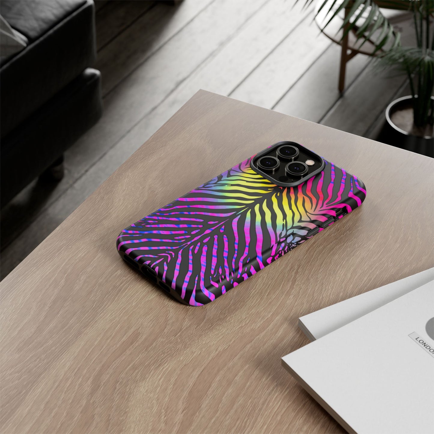iphone case Rainbow Wild Zebra