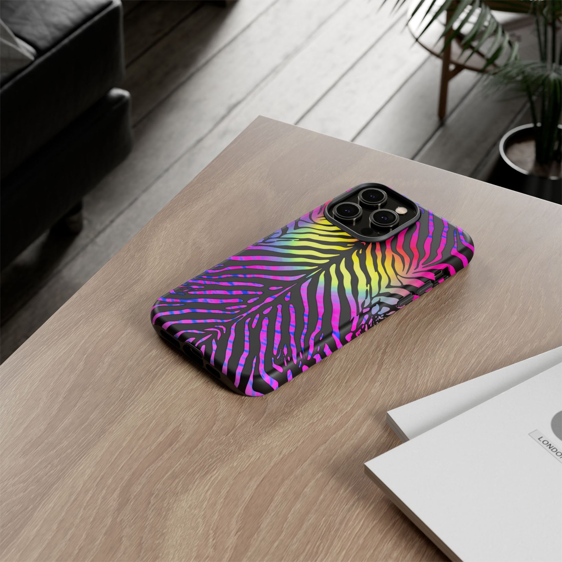 iphone case Rainbow Wild Zebra