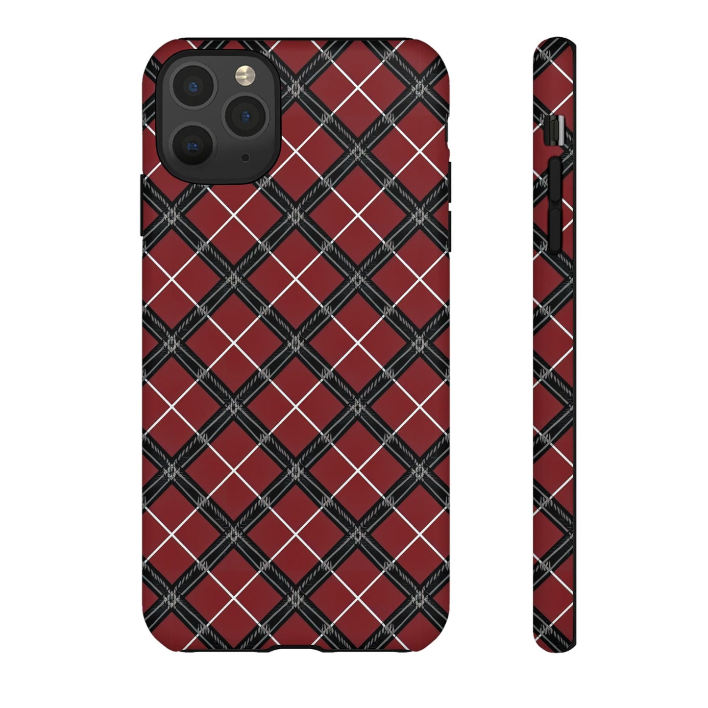 iphone case Regal Crimson Argyle iPhone 11 Pro Max