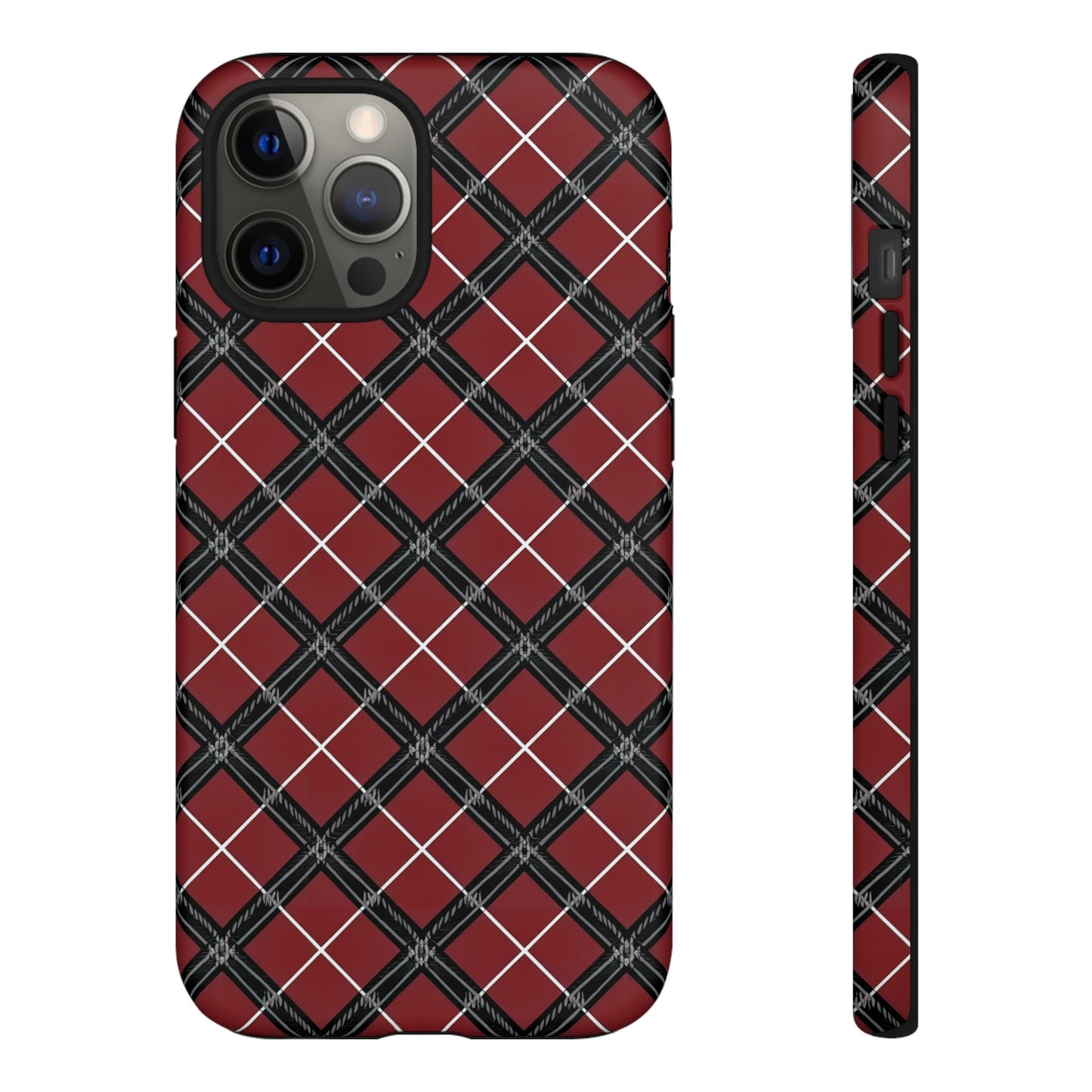 iphone case Regal Crimson Argyle iPhone 12 Pro Max