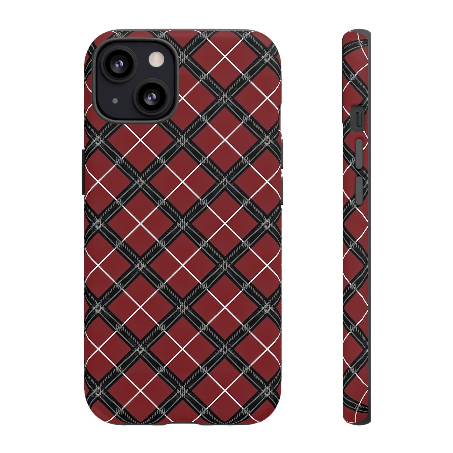 iphone case Regal Crimson Argyle iPhone 13